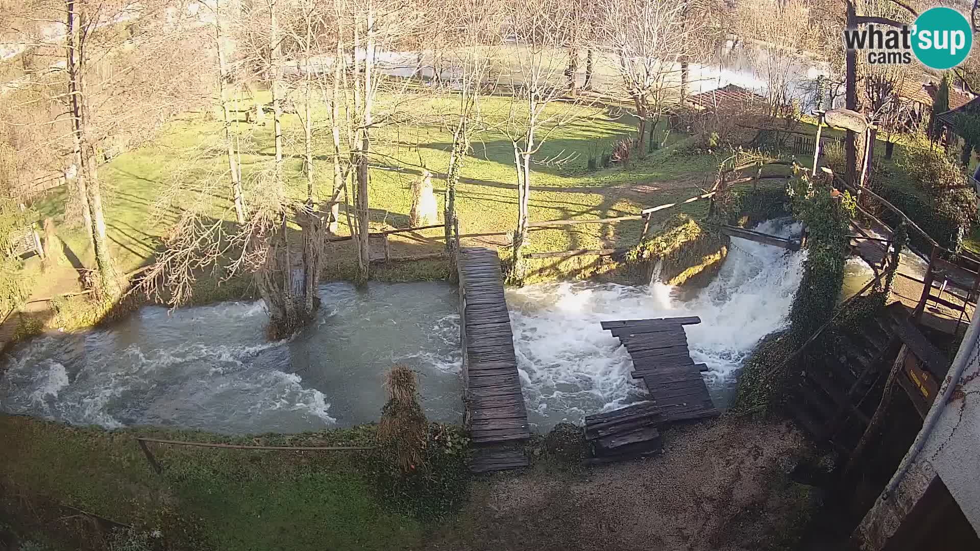 Seen auf dem Fluss Slunjčica in Rastoke