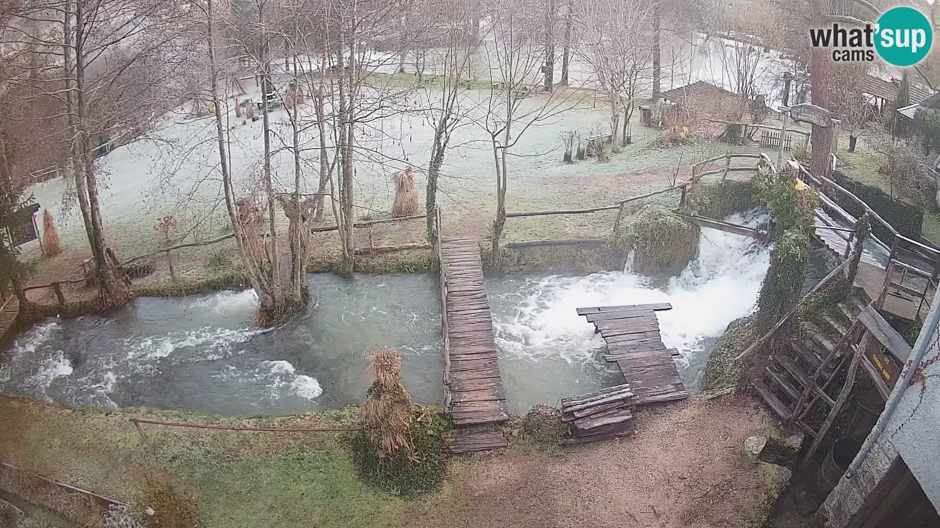 Seen auf dem Fluss Slunjčica in Rastoke