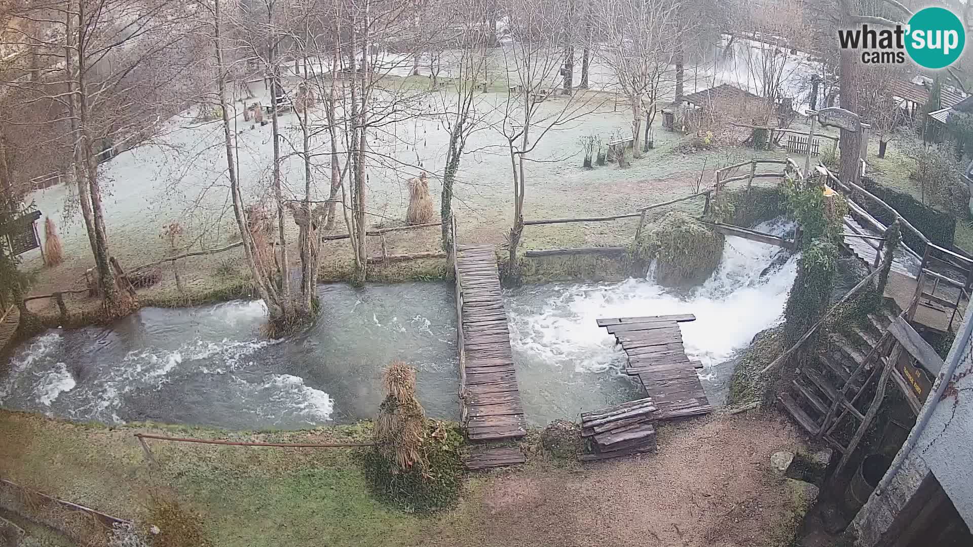 Seen auf dem Fluss Slunjčica in Rastoke