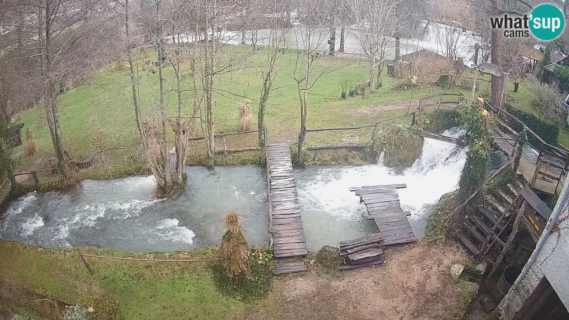 Seen auf dem Fluss Slunjčica in Rastoke