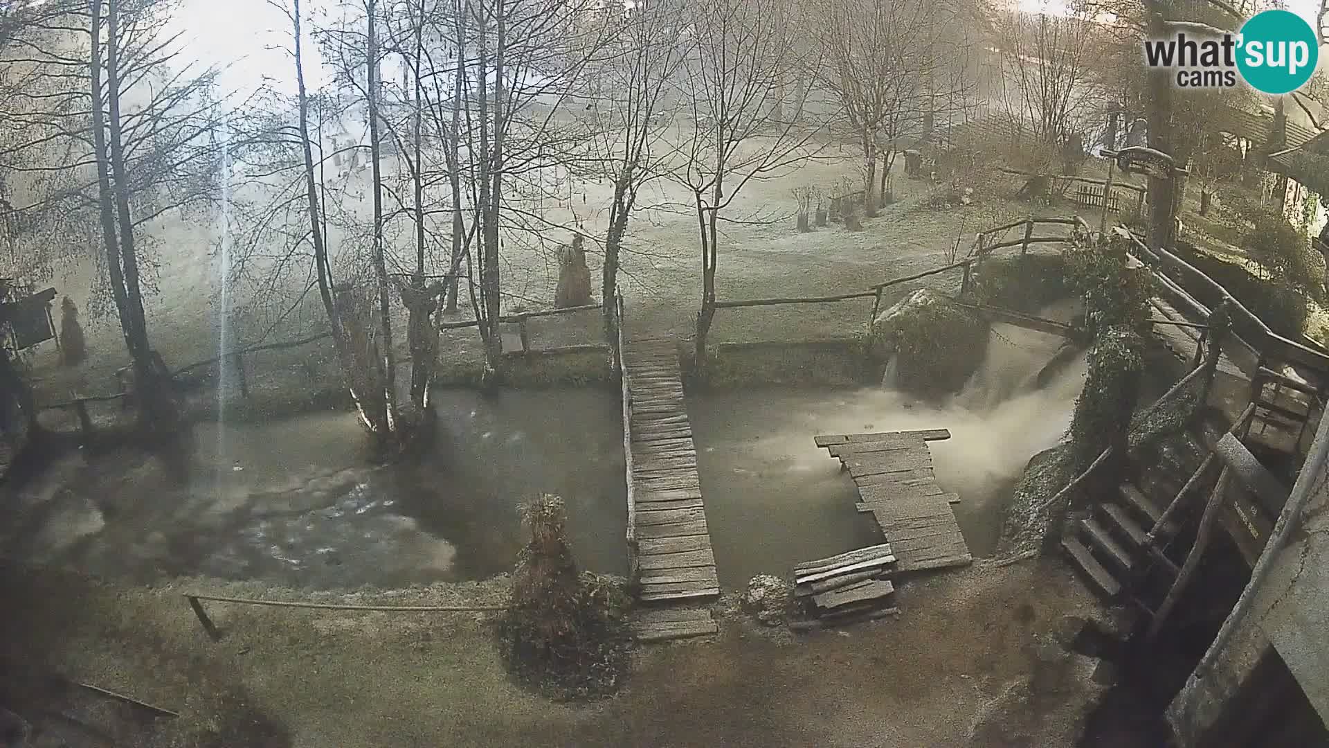 lagos en el río Slunjčica en Rastoke