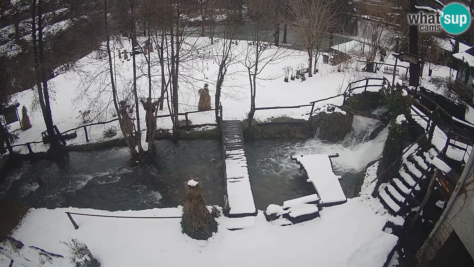 Seen auf dem Fluss Slunjčica in Rastoke