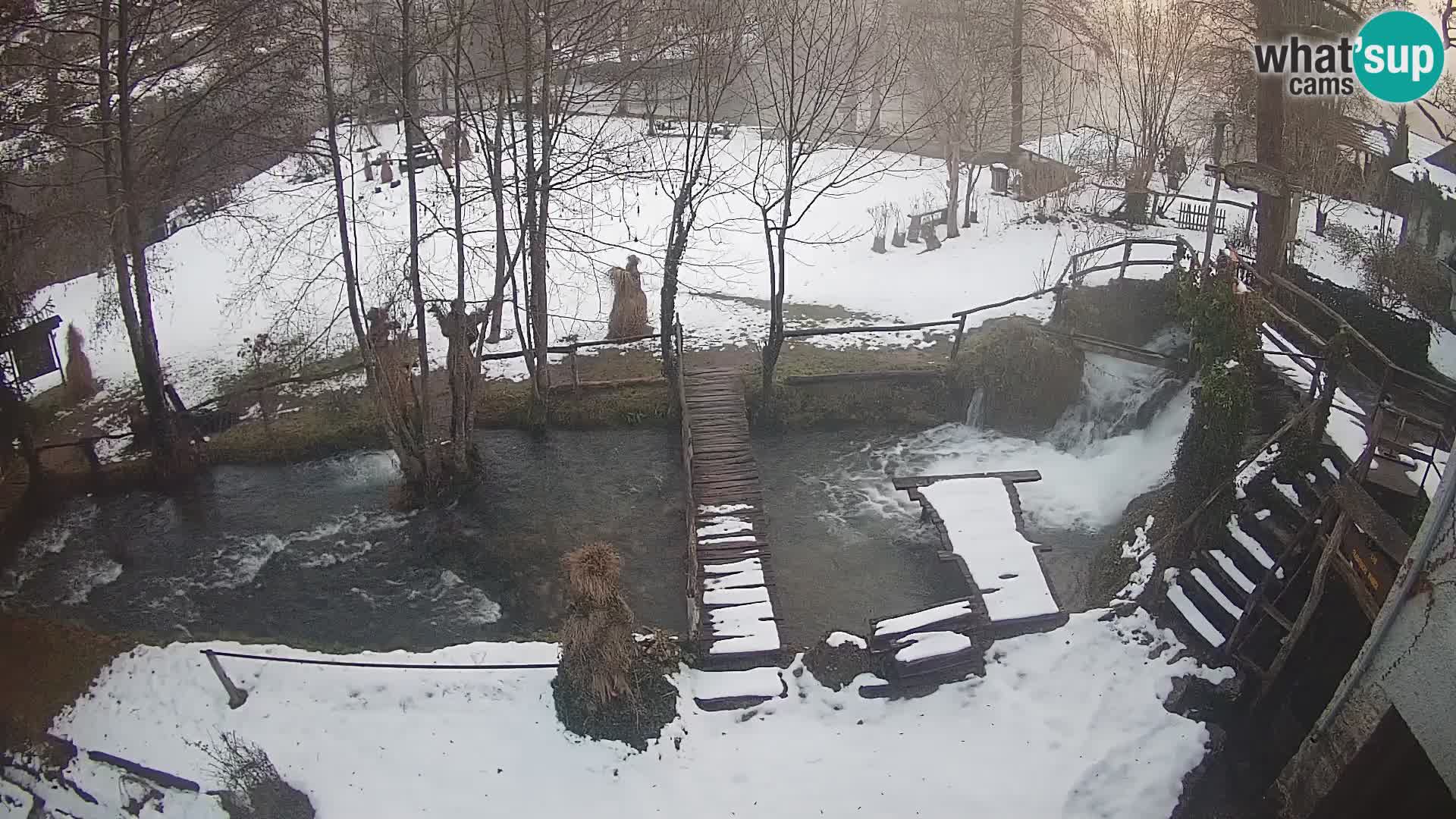 Seen auf dem Fluss Slunjčica in Rastoke