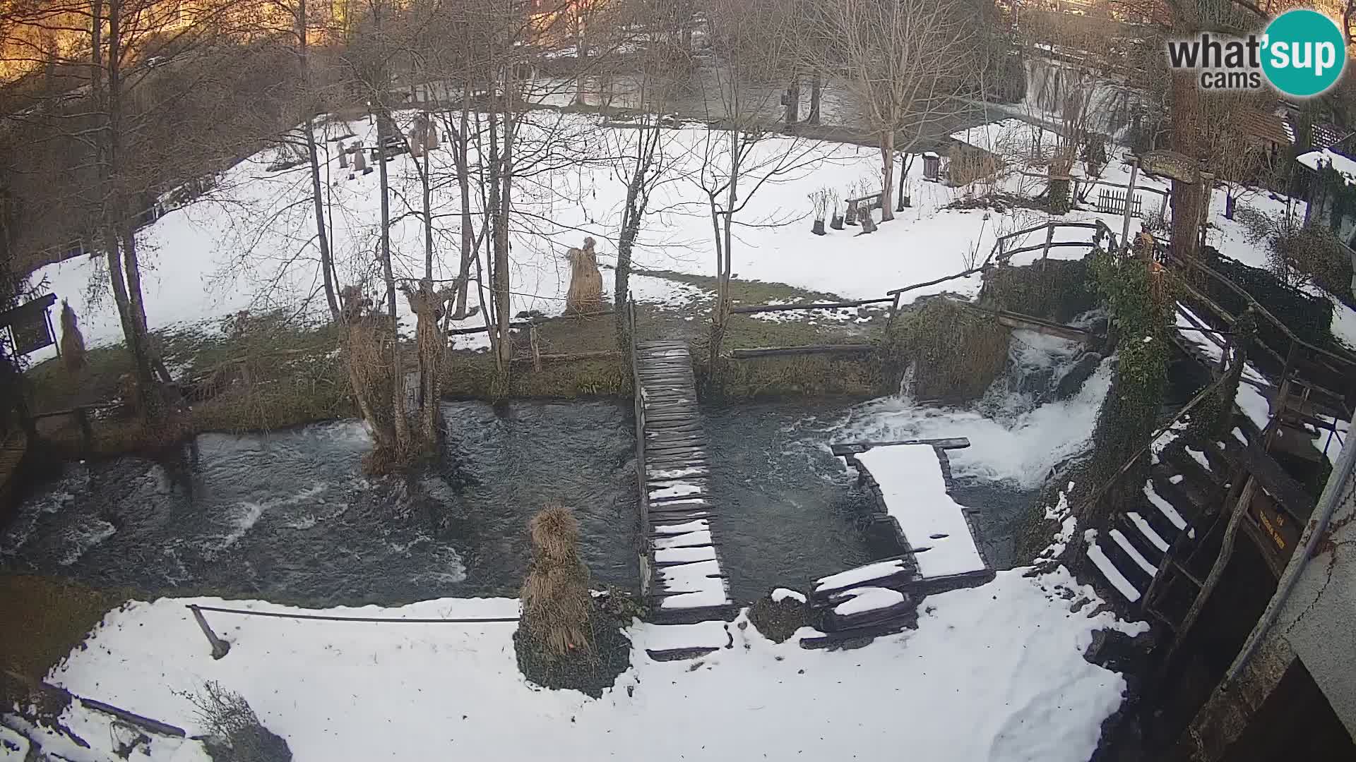 Seen auf dem Fluss Slunjčica in Rastoke