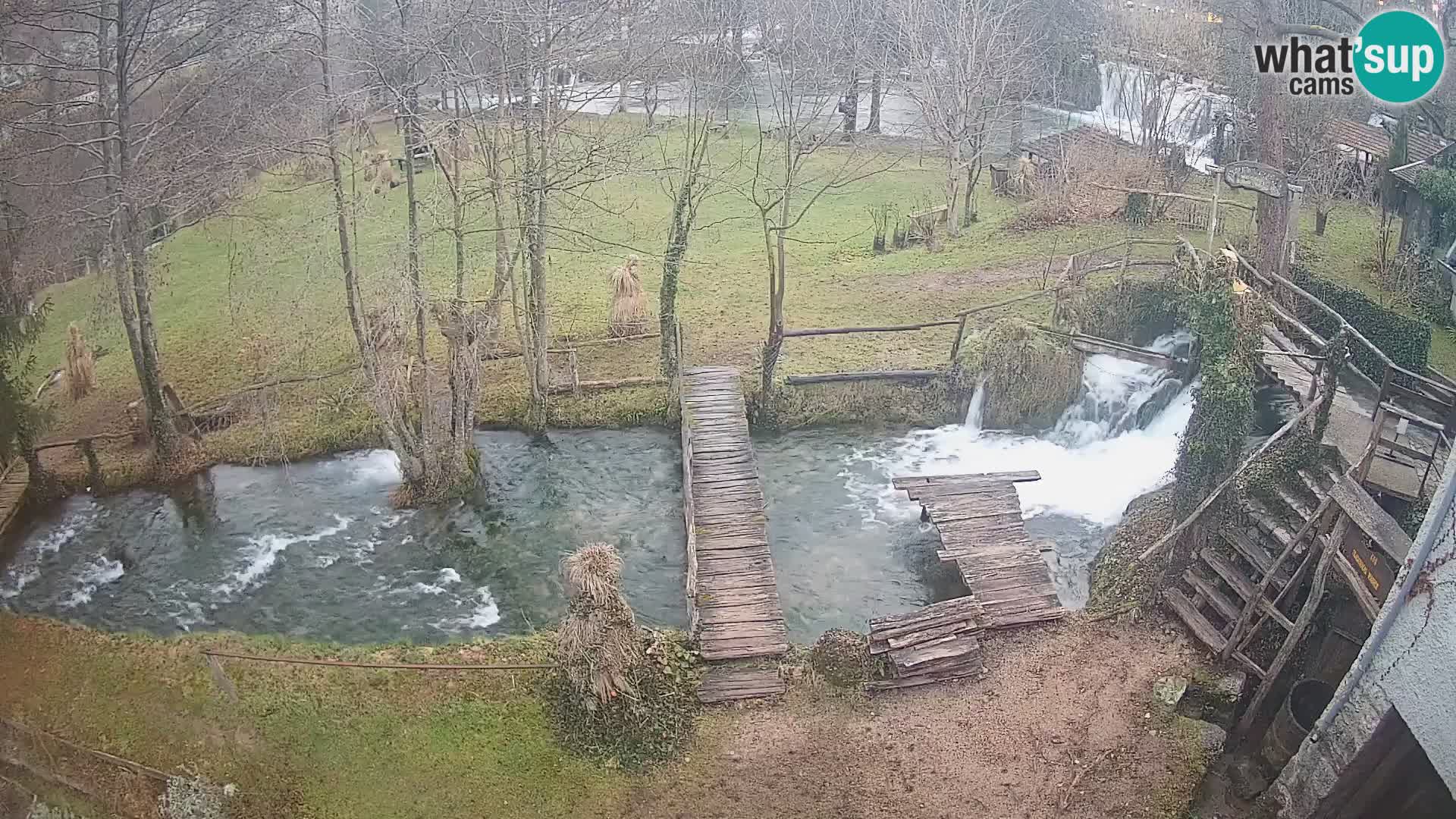 Seen auf dem Fluss Slunjčica in Rastoke