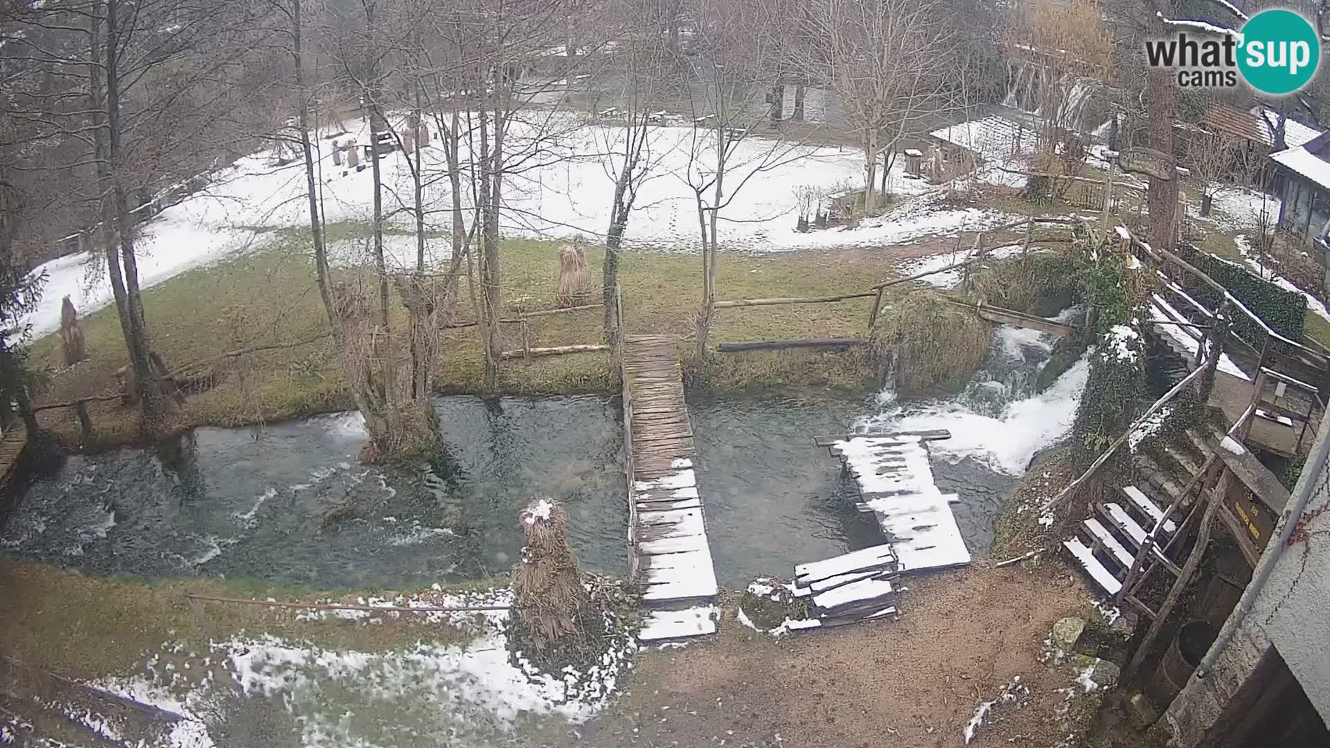 Seen auf dem Fluss Slunjčica in Rastoke