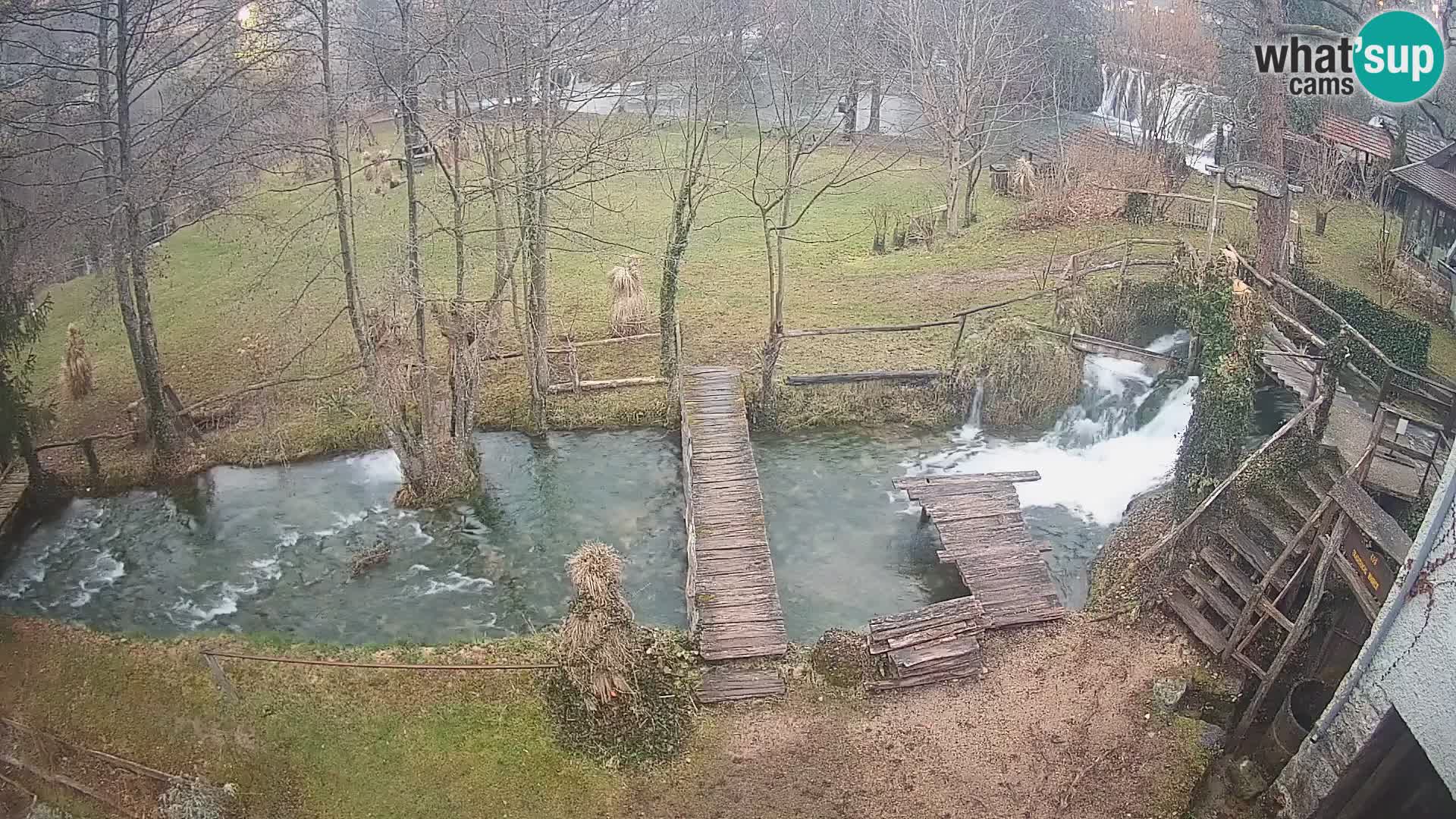 Seen auf dem Fluss Slunjčica in Rastoke