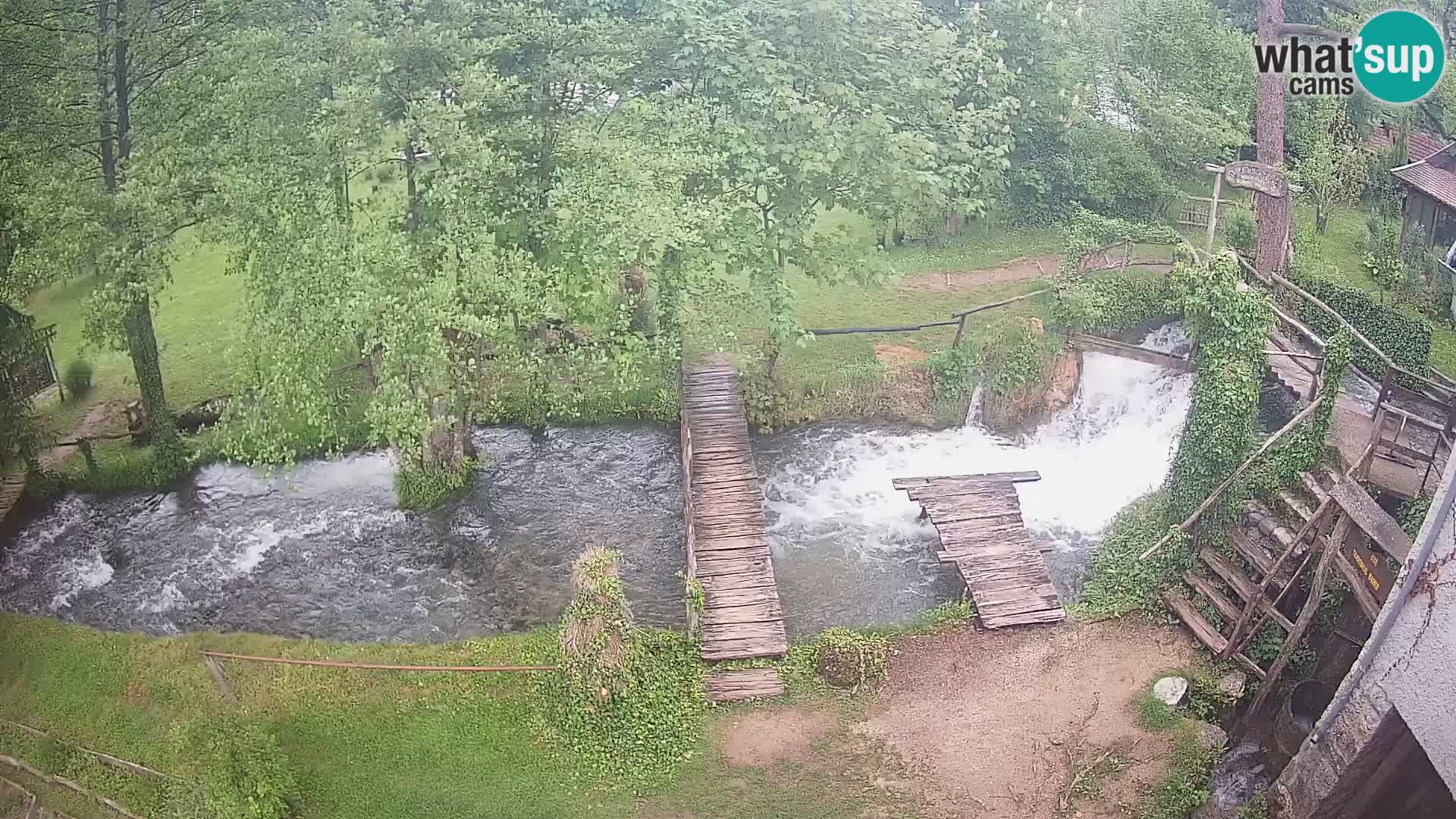 Seen auf dem Fluss Slunjčica in Rastoke
