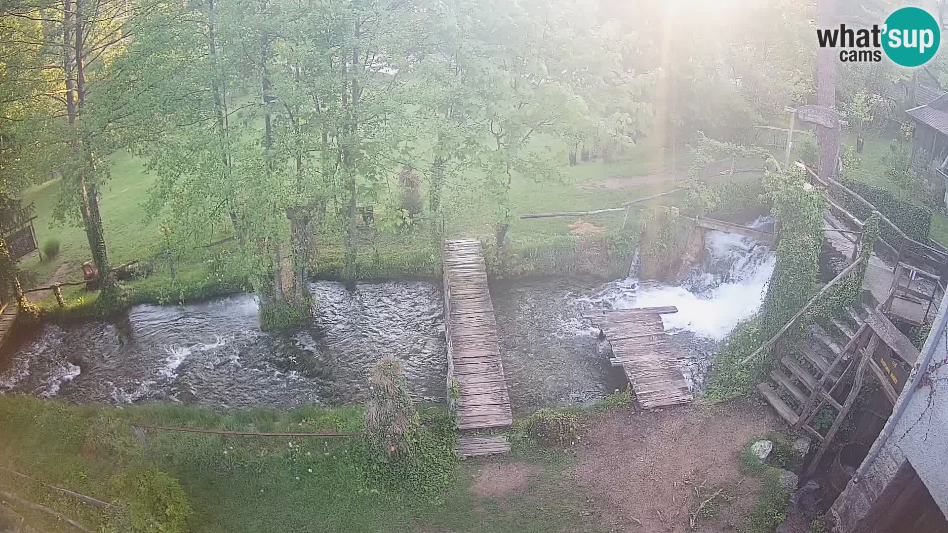 Seen auf dem Fluss Slunjčica in Rastoke