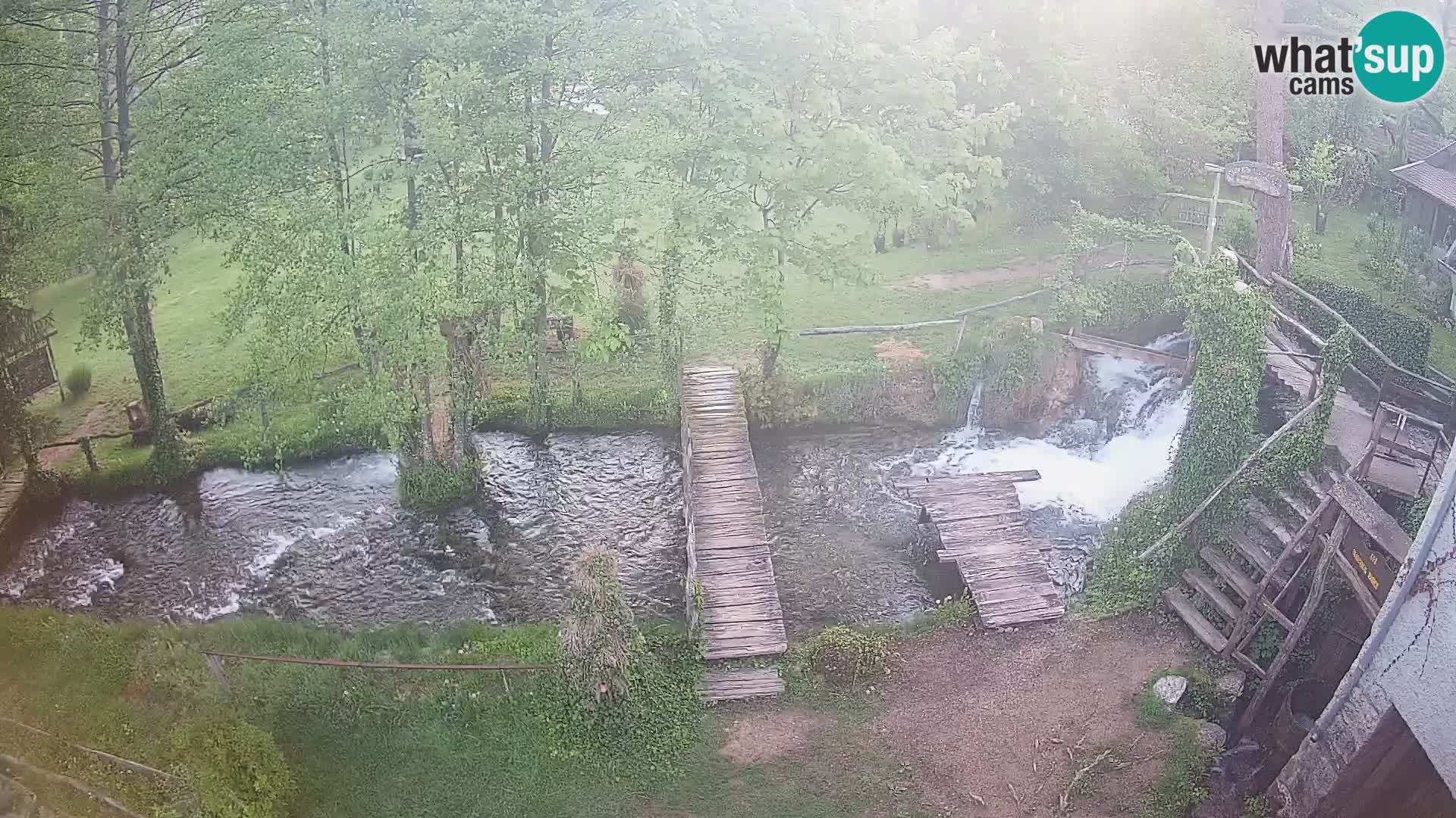 Seen auf dem Fluss Slunjčica in Rastoke