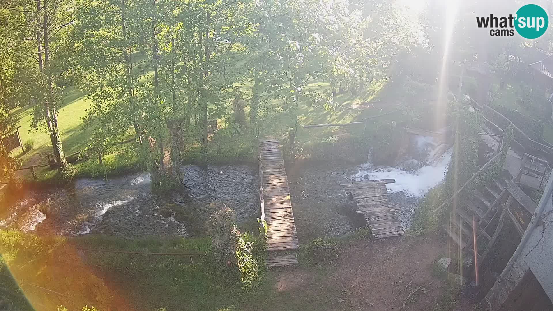 Seen auf dem Fluss Slunjčica in Rastoke