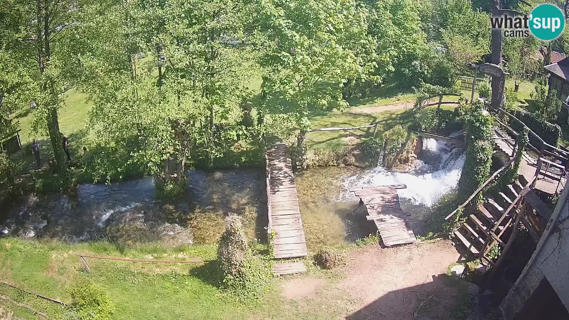 Seen auf dem Fluss Slunjčica in Rastoke