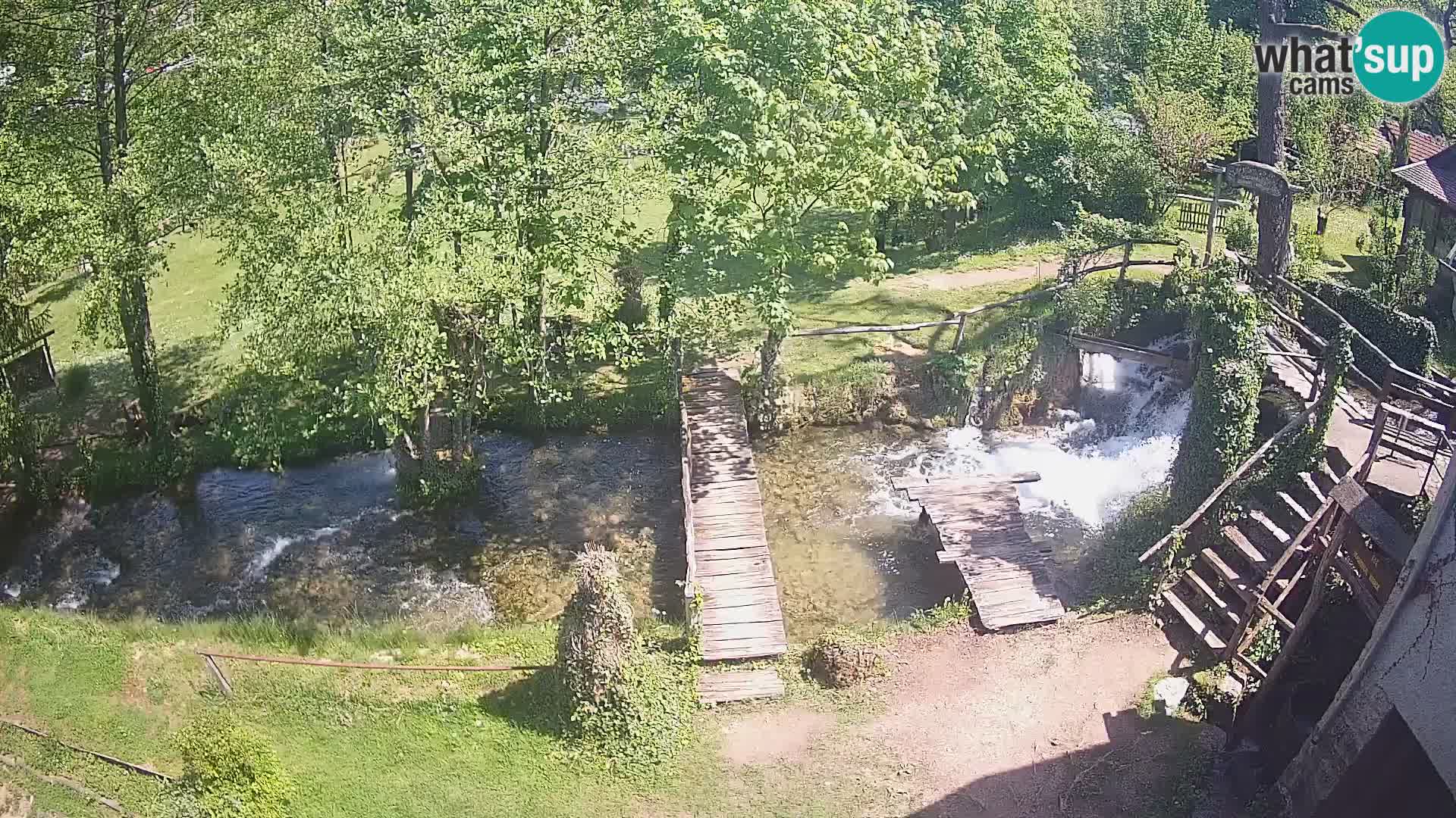 lagos en el río Slunjčica en Rastoke
