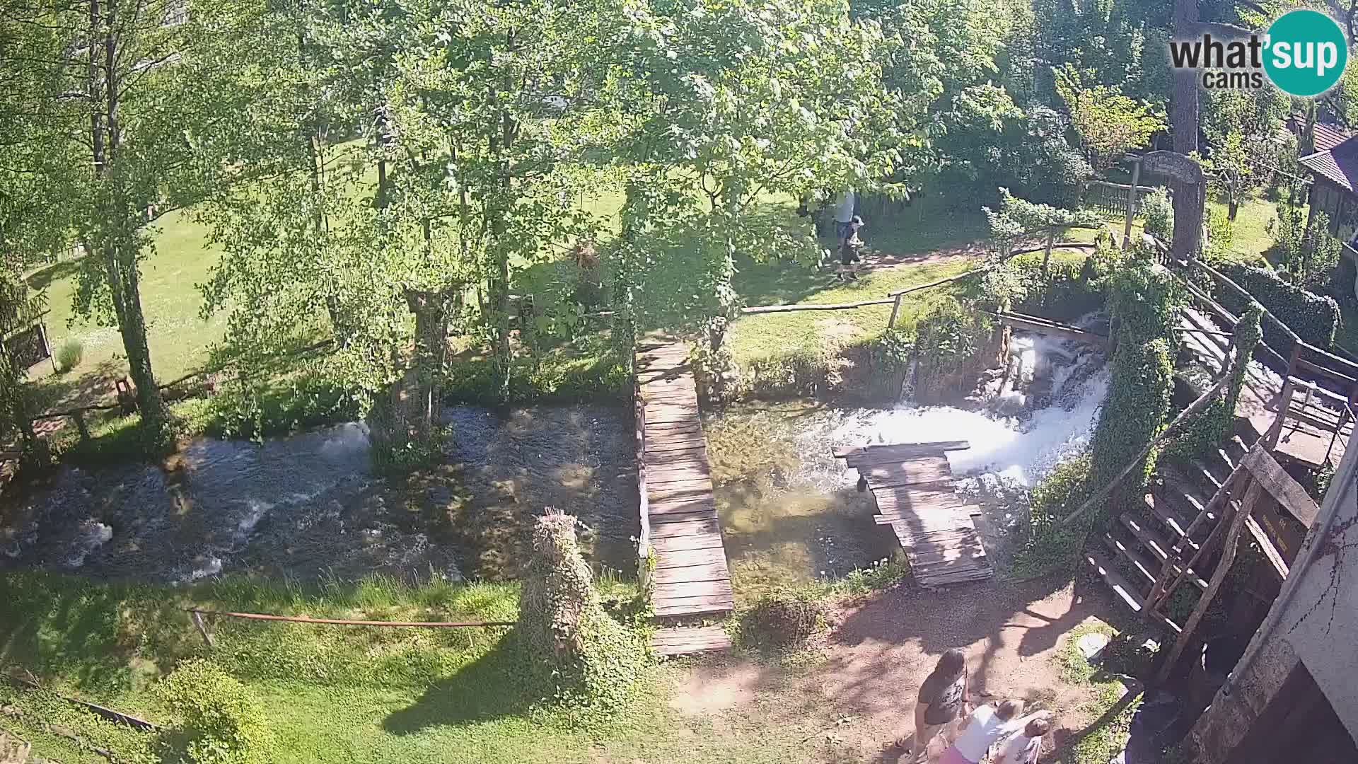 lagos en el río Slunjčica en Rastoke