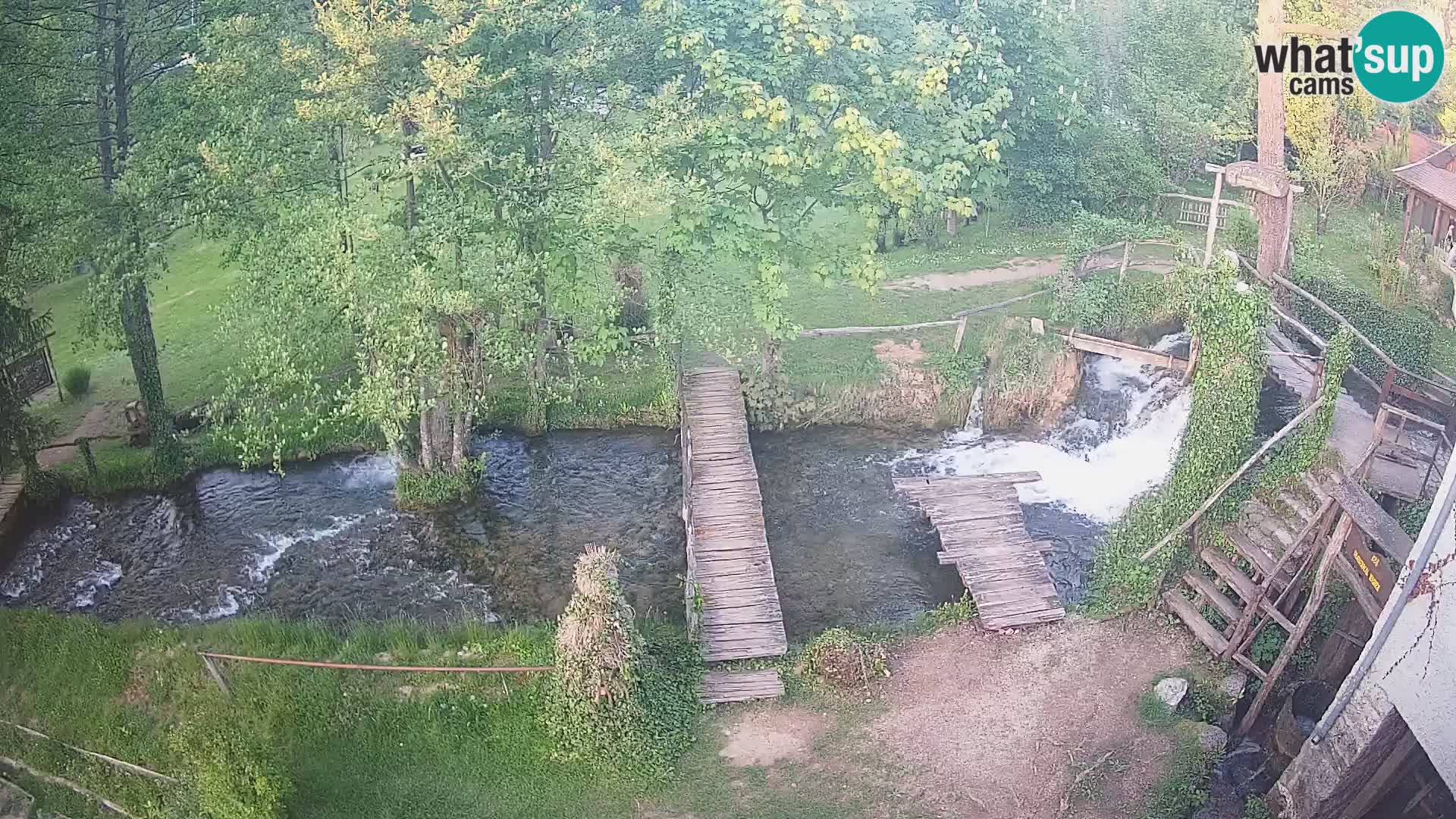 Seen auf dem Fluss Slunjčica in Rastoke