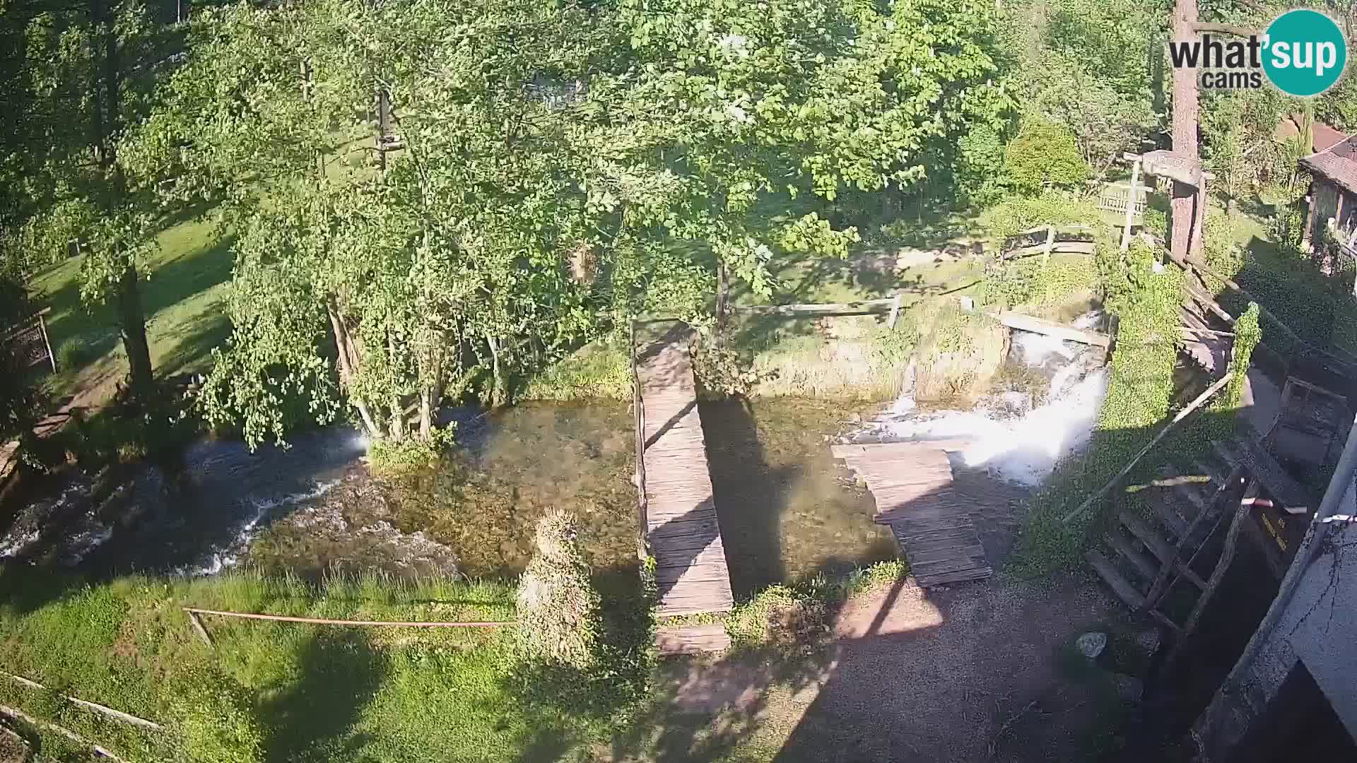 Seen auf dem Fluss Slunjčica in Rastoke