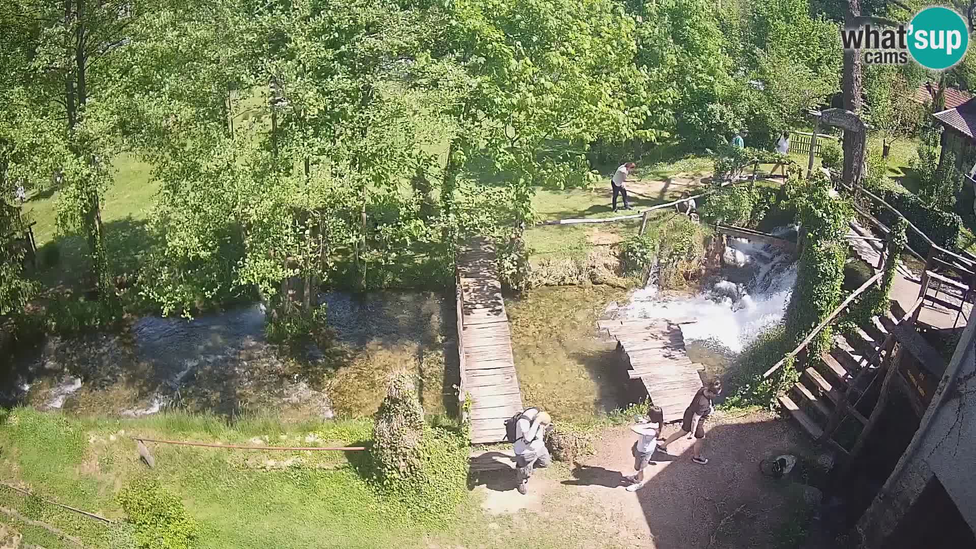 lagos en el río Slunjčica en Rastoke