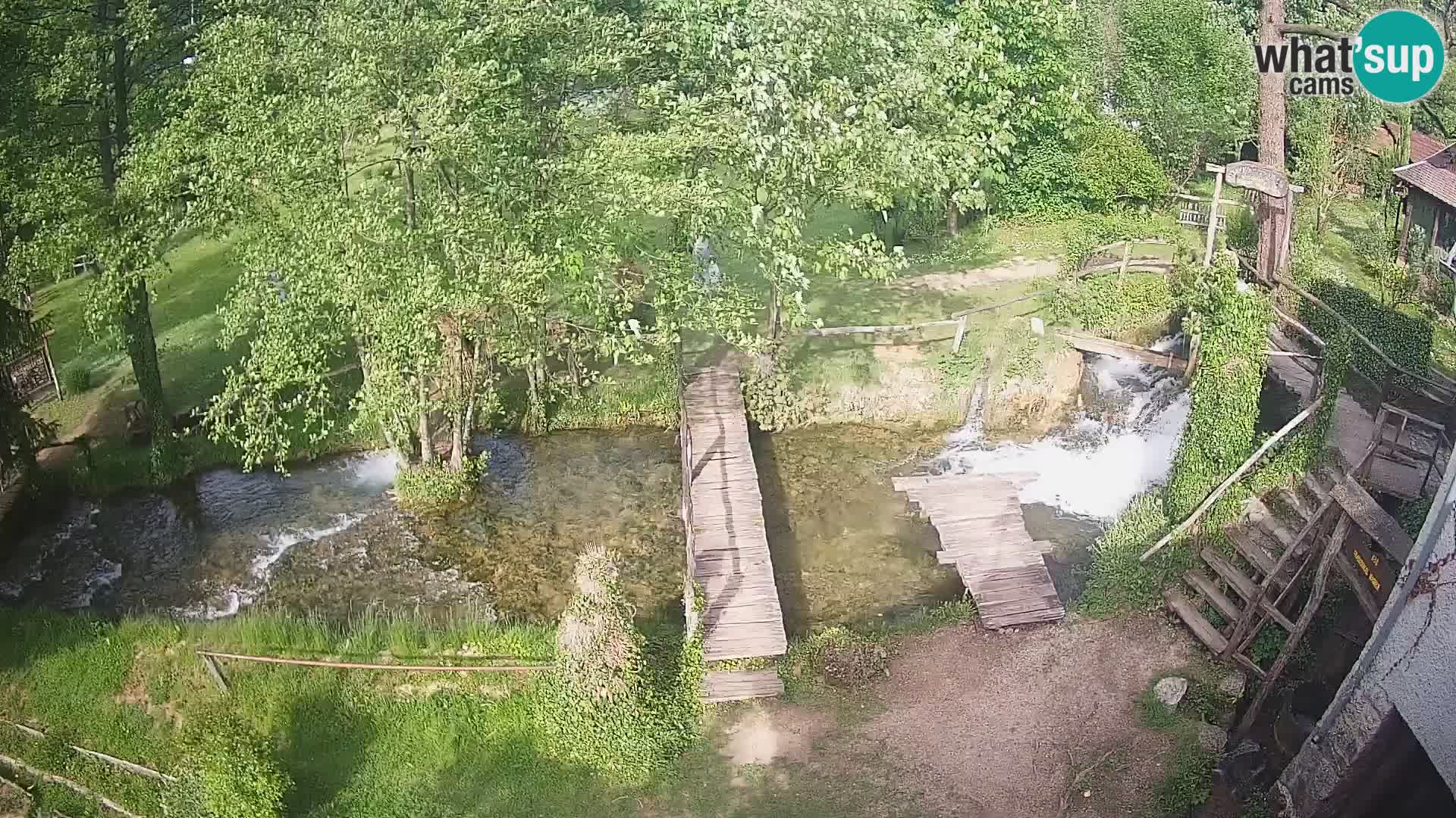 Seen auf dem Fluss Slunjčica in Rastoke