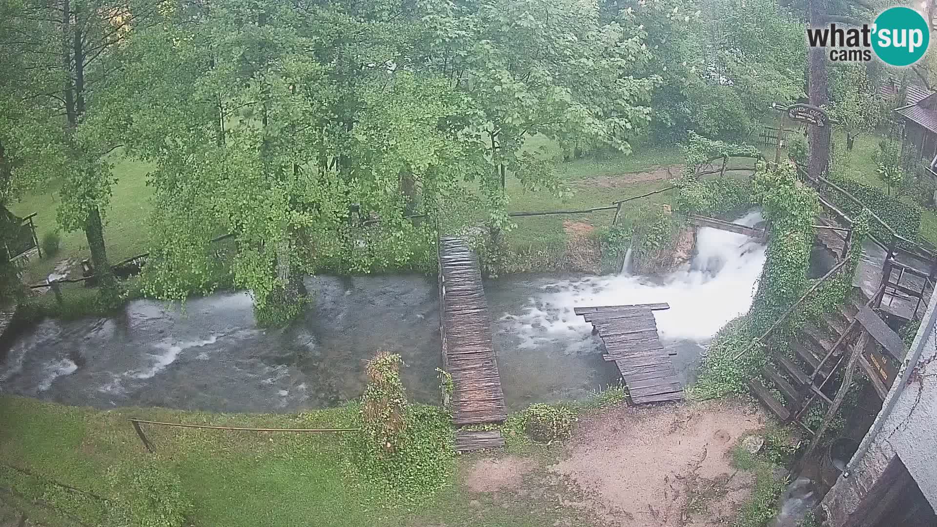 lagos en el río Slunjčica en Rastoke