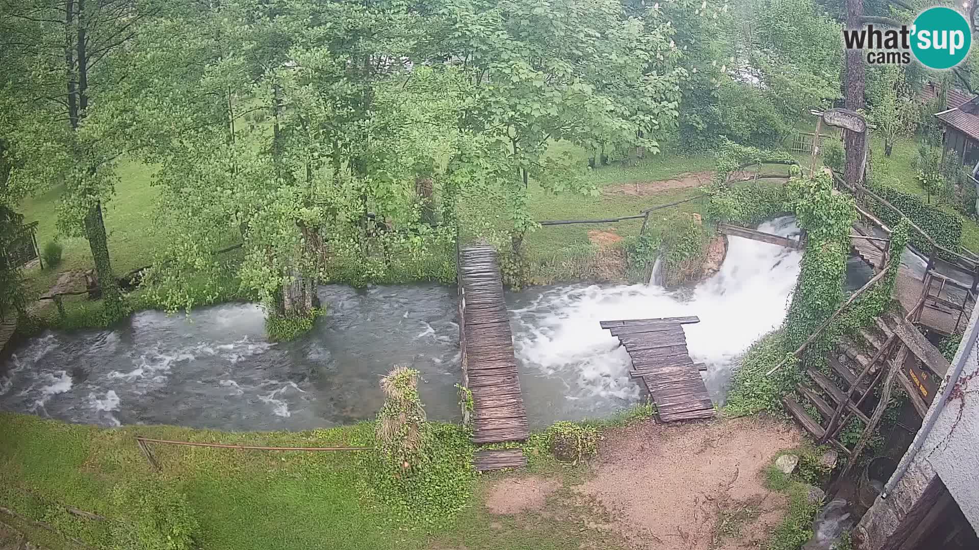 Seen auf dem Fluss Slunjčica in Rastoke