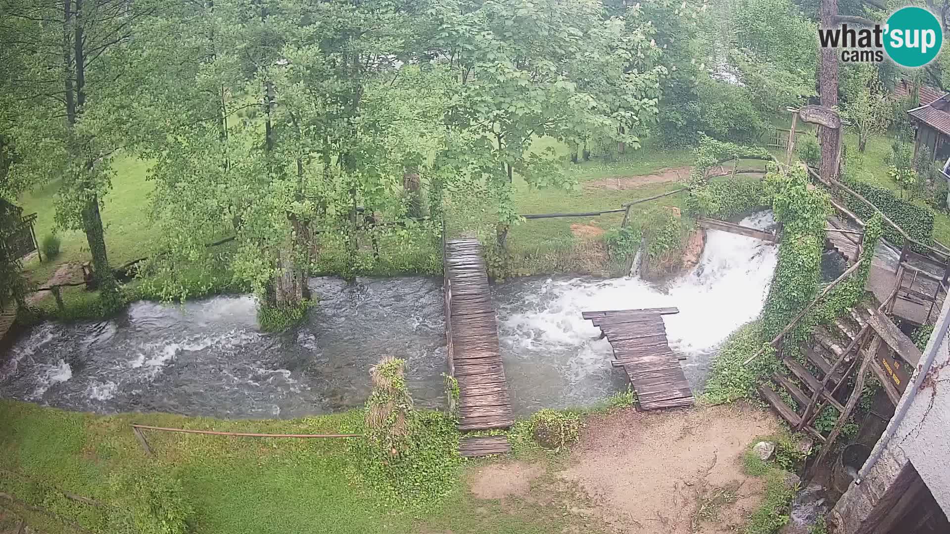Seen auf dem Fluss Slunjčica in Rastoke