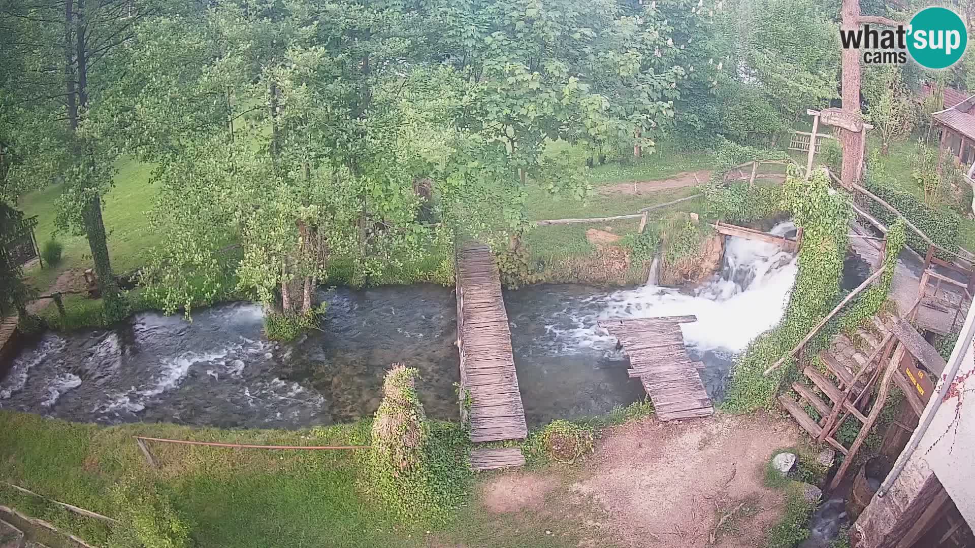 Seen auf dem Fluss Slunjčica in Rastoke