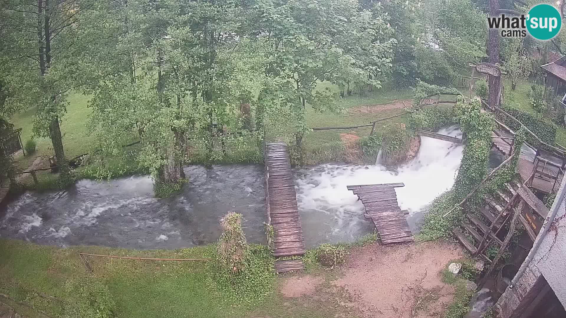lagos en el río Slunjčica en Rastoke