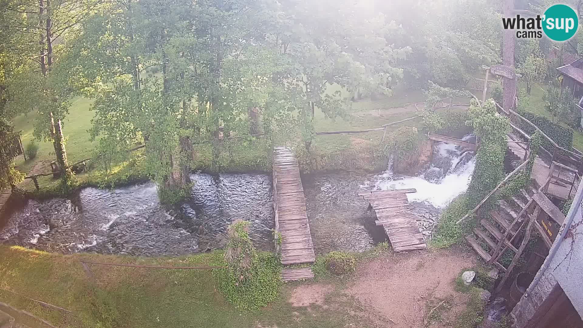 Seen auf dem Fluss Slunjčica in Rastoke