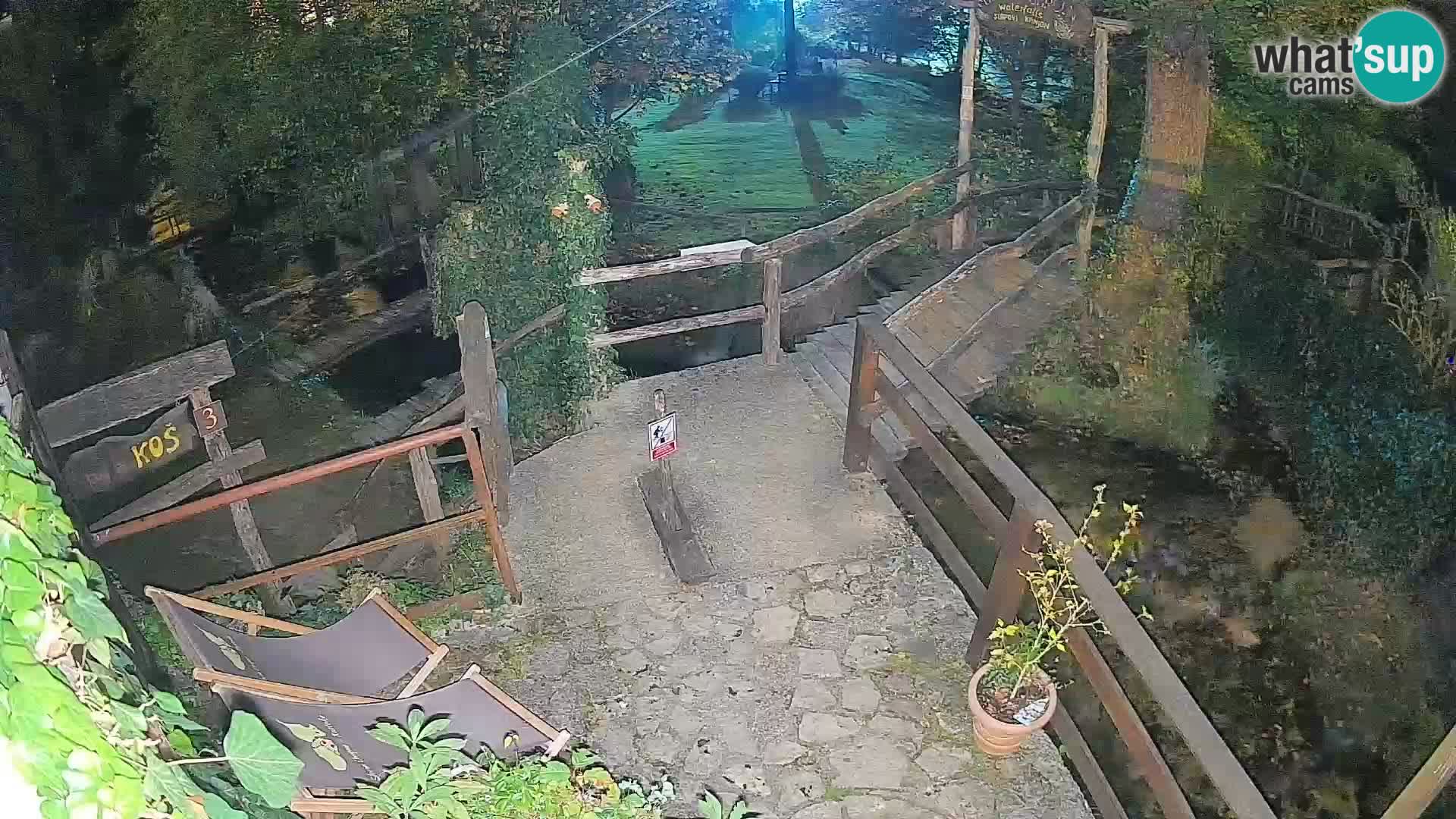 Seen auf dem Fluss Slunjčica in Rastoke