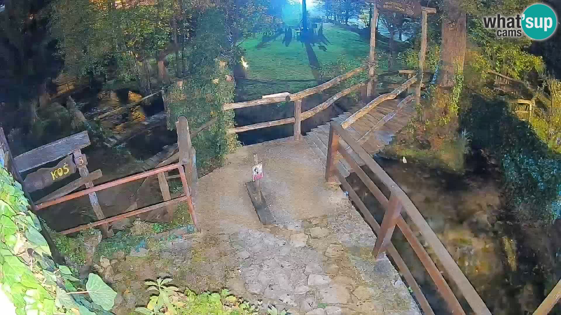 Seen auf dem Fluss Slunjčica in Rastoke