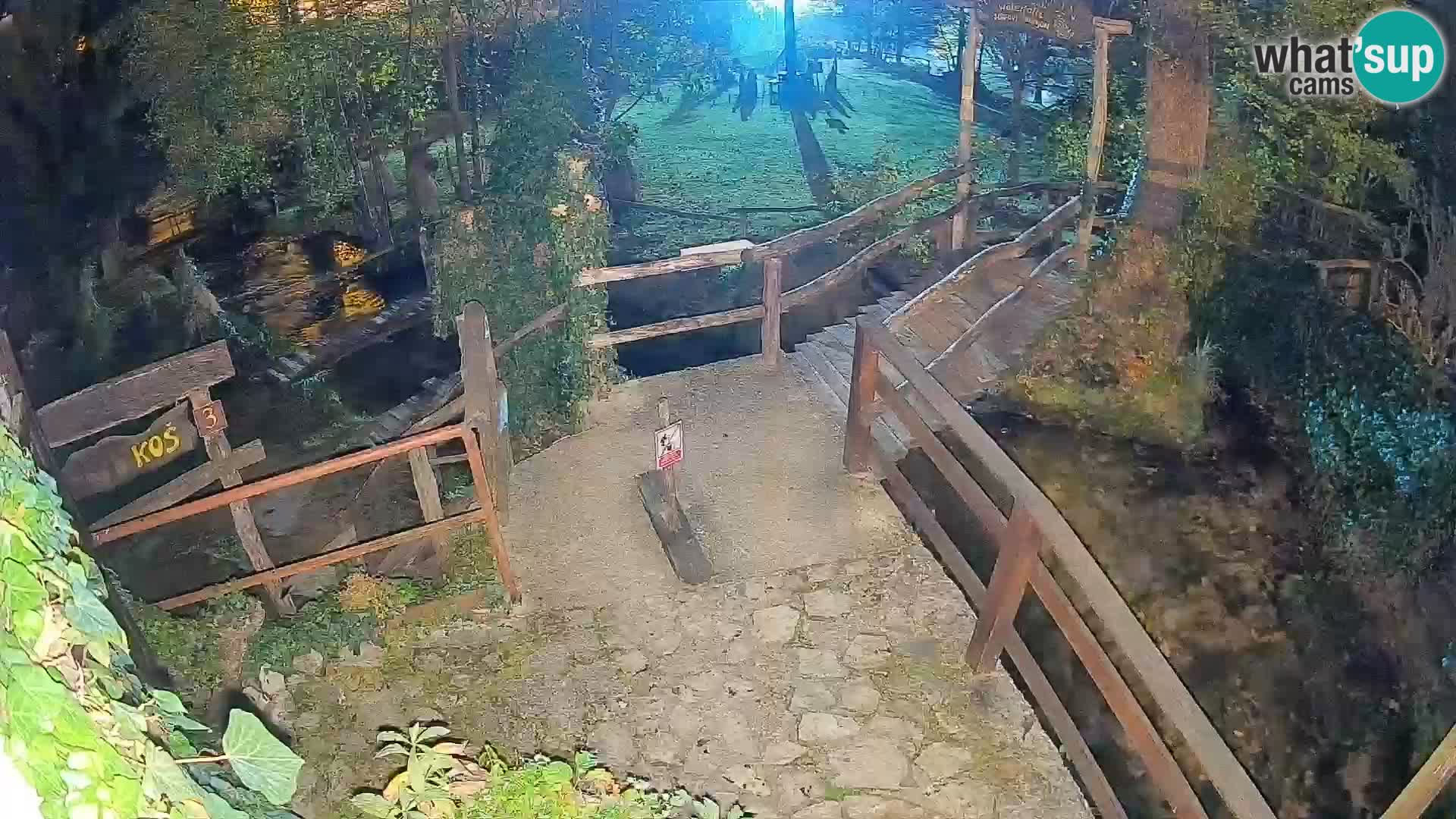 Seen auf dem Fluss Slunjčica in Rastoke