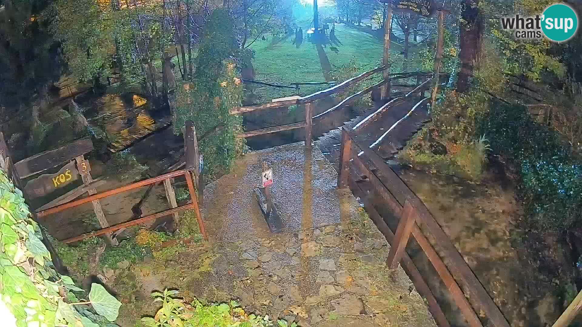 Seen auf dem Fluss Slunjčica in Rastoke