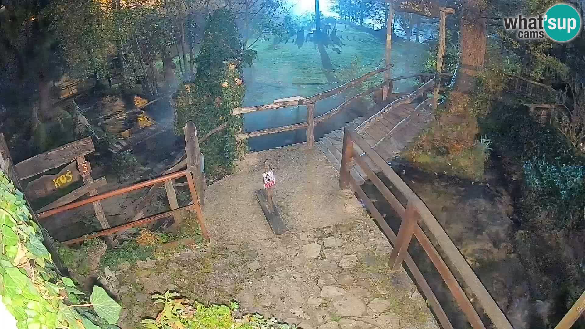 Seen auf dem Fluss Slunjčica in Rastoke