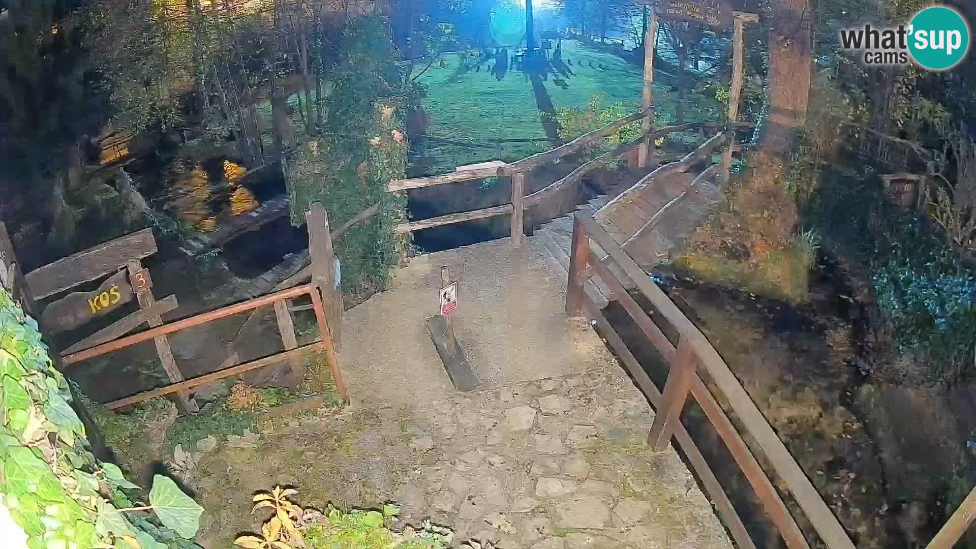 lagos en el río Slunjčica en Rastoke