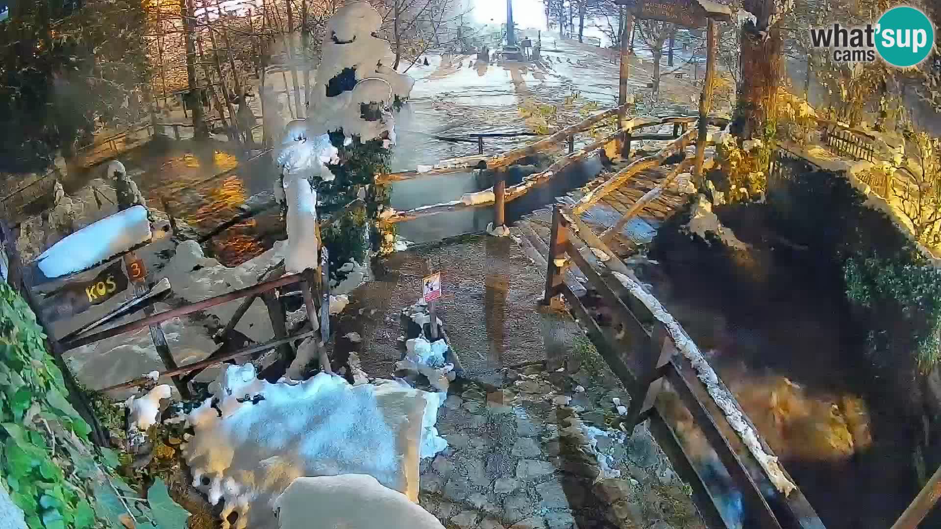 Seen auf dem Fluss Slunjčica in Rastoke