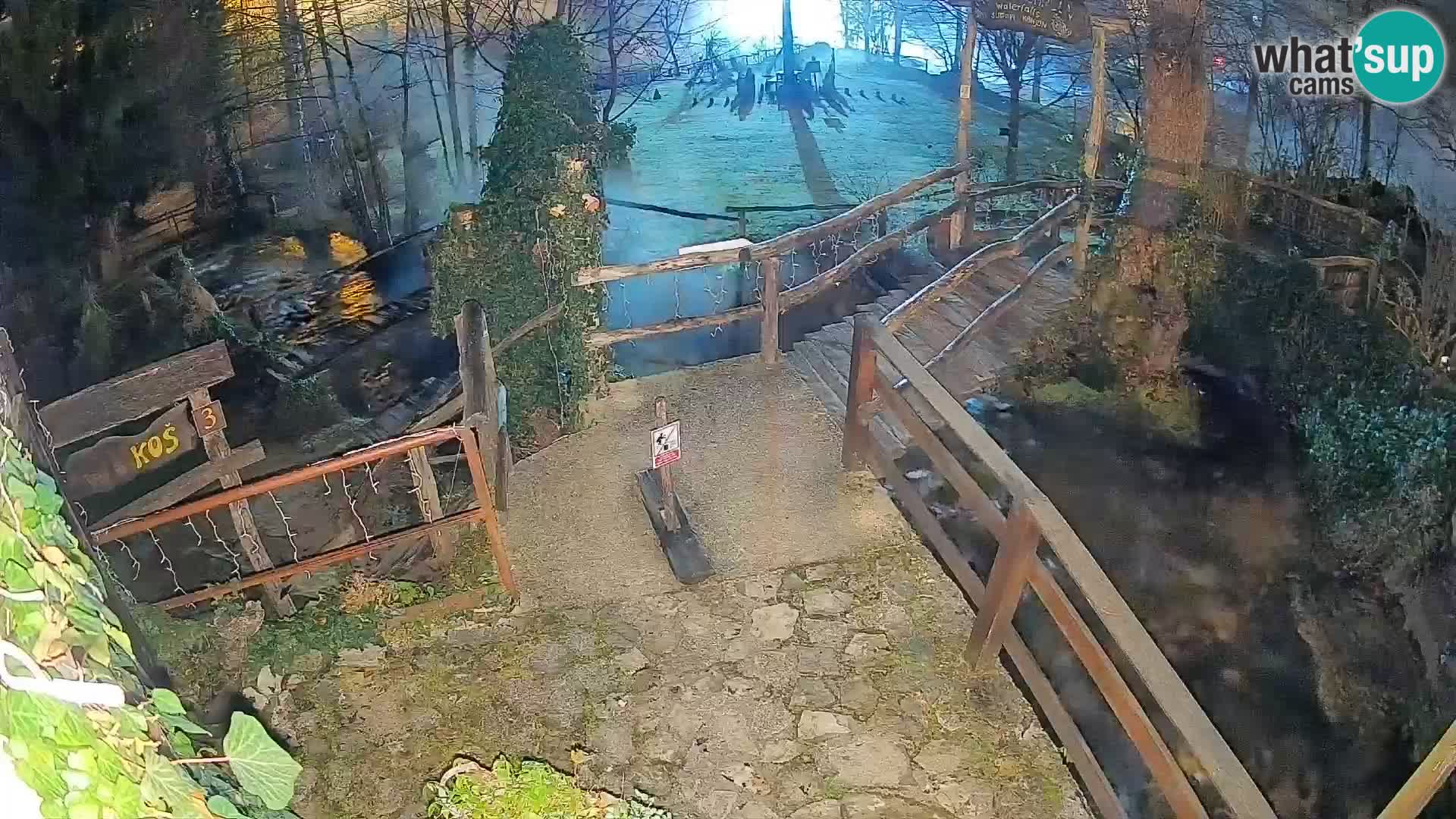 lagos en el río Slunjčica en Rastoke