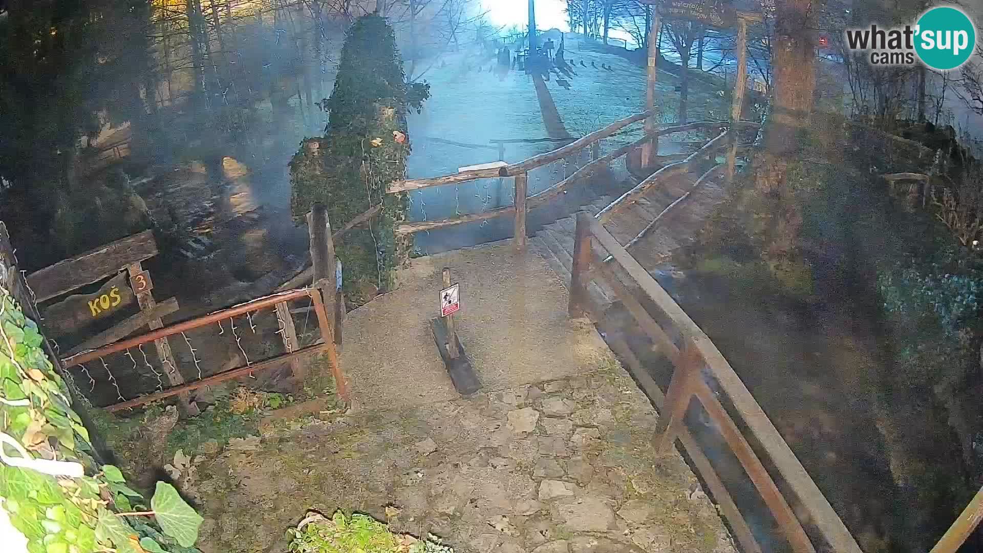 Seen auf dem Fluss Slunjčica in Rastoke