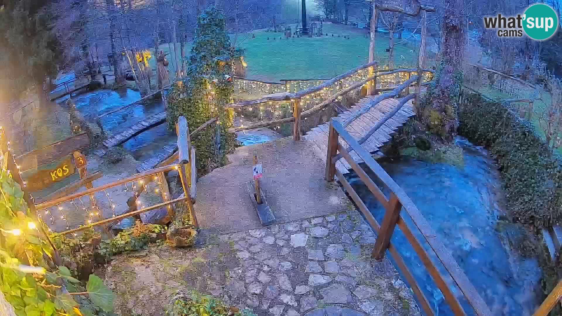 lagos en el río Slunjčica en Rastoke