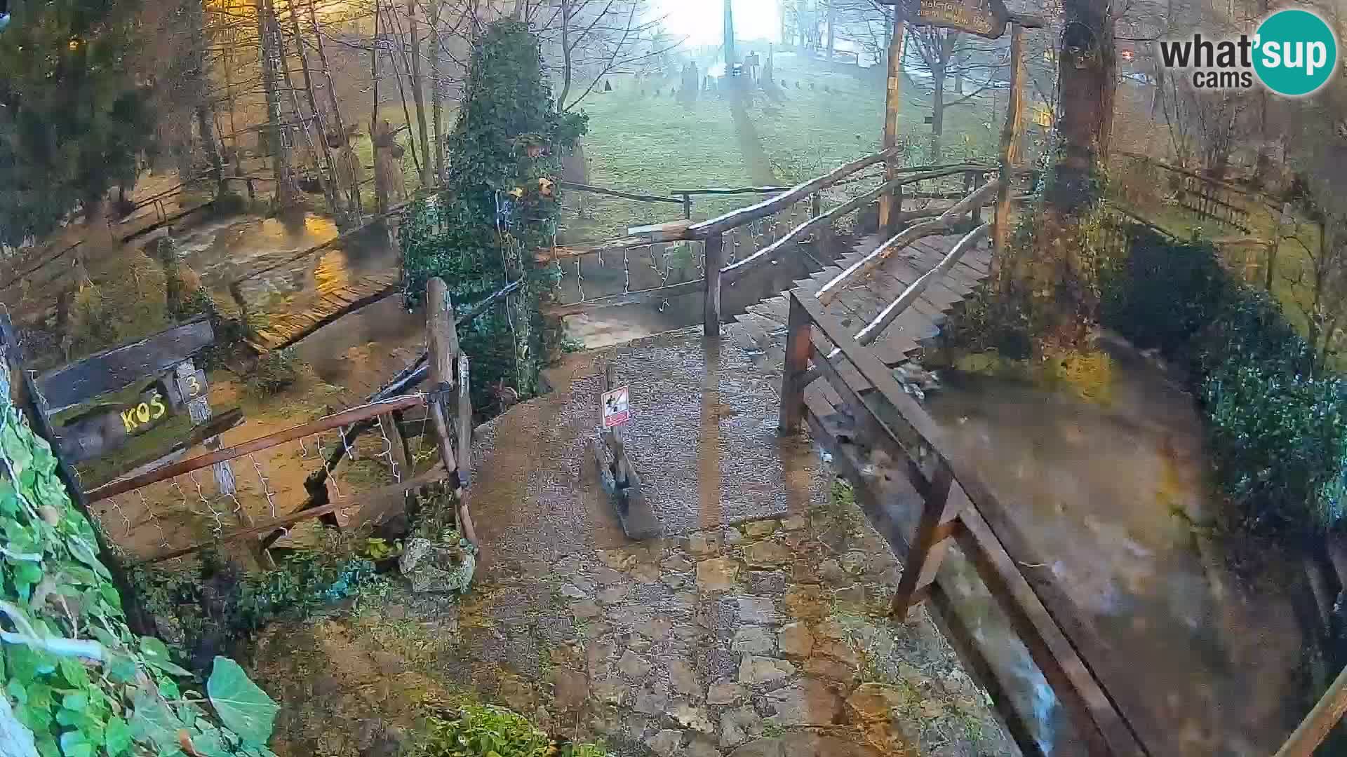 Seen auf dem Fluss Slunjčica in Rastoke