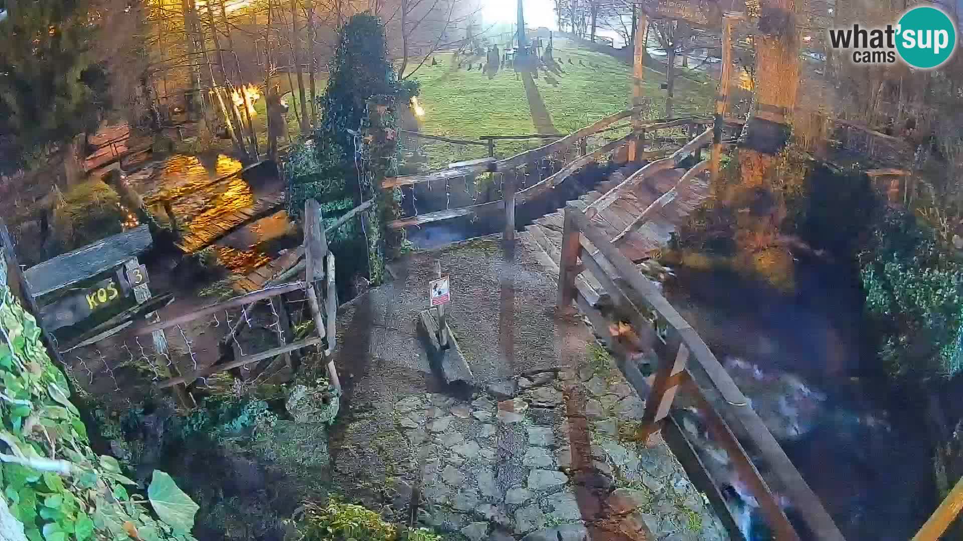 Seen auf dem Fluss Slunjčica in Rastoke