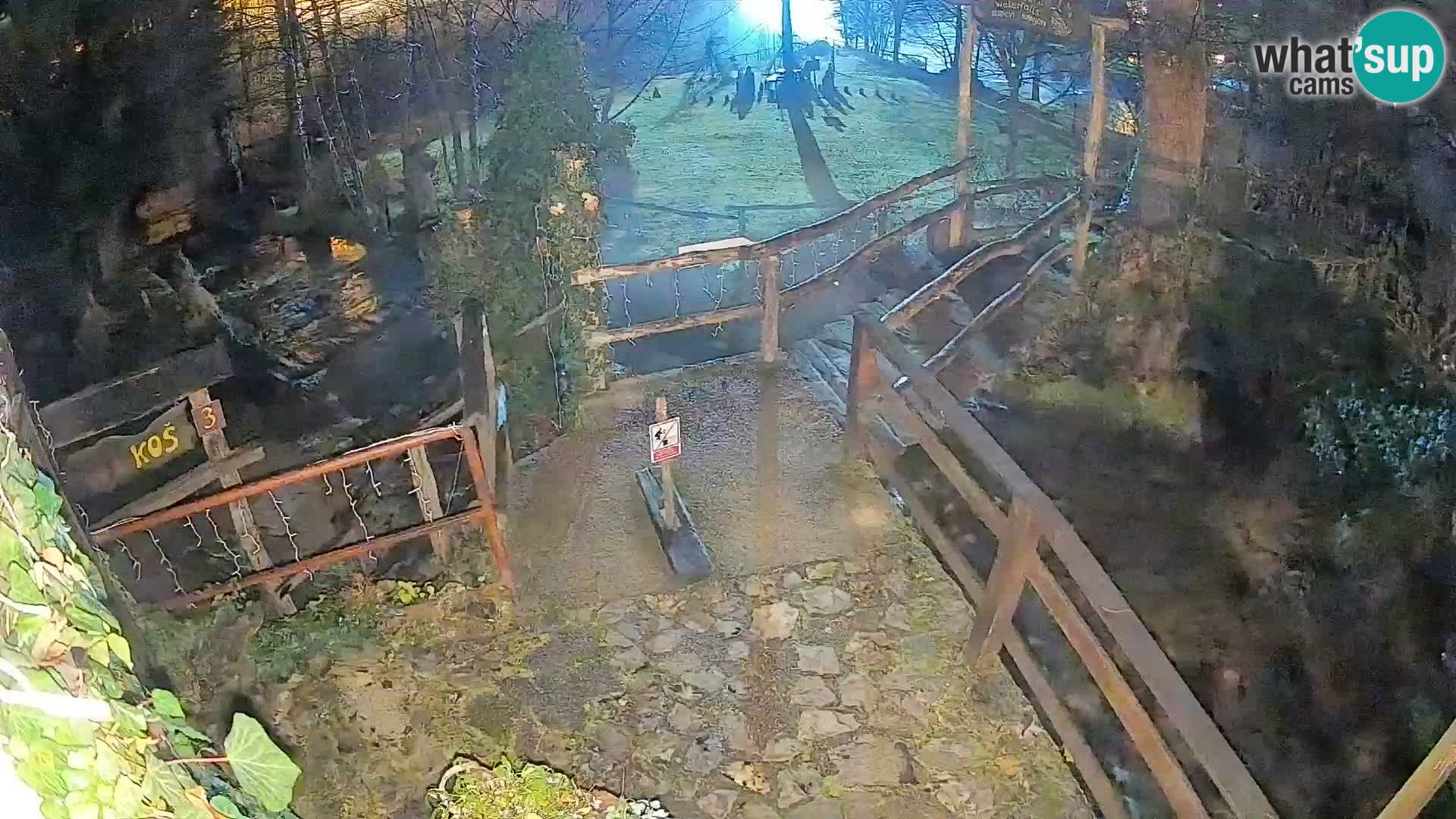 Seen auf dem Fluss Slunjčica in Rastoke