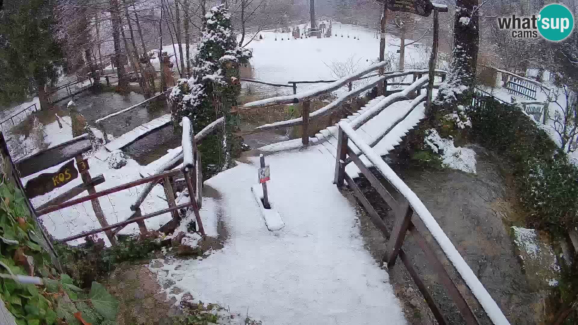 Seen auf dem Fluss Slunjčica in Rastoke
