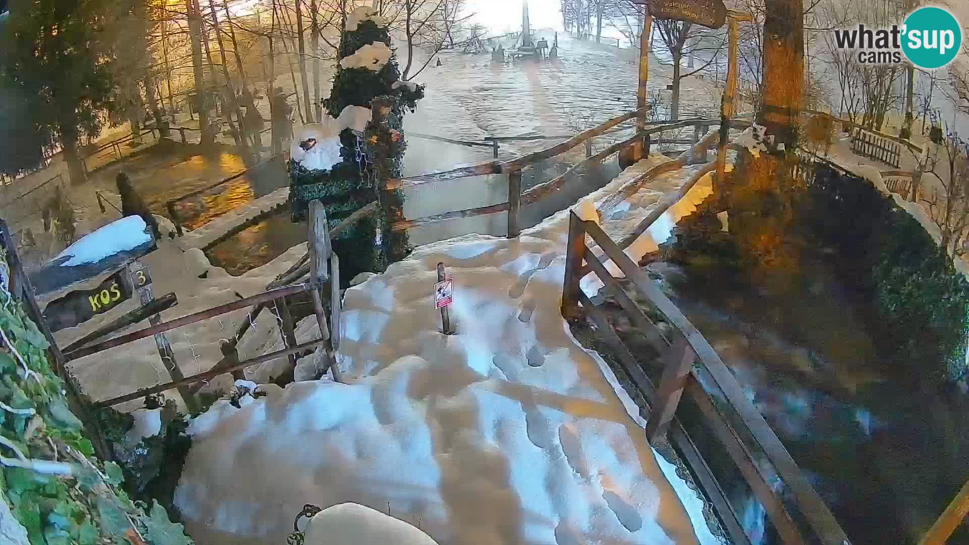 Jezera na reki Slunjčica v Rastokah