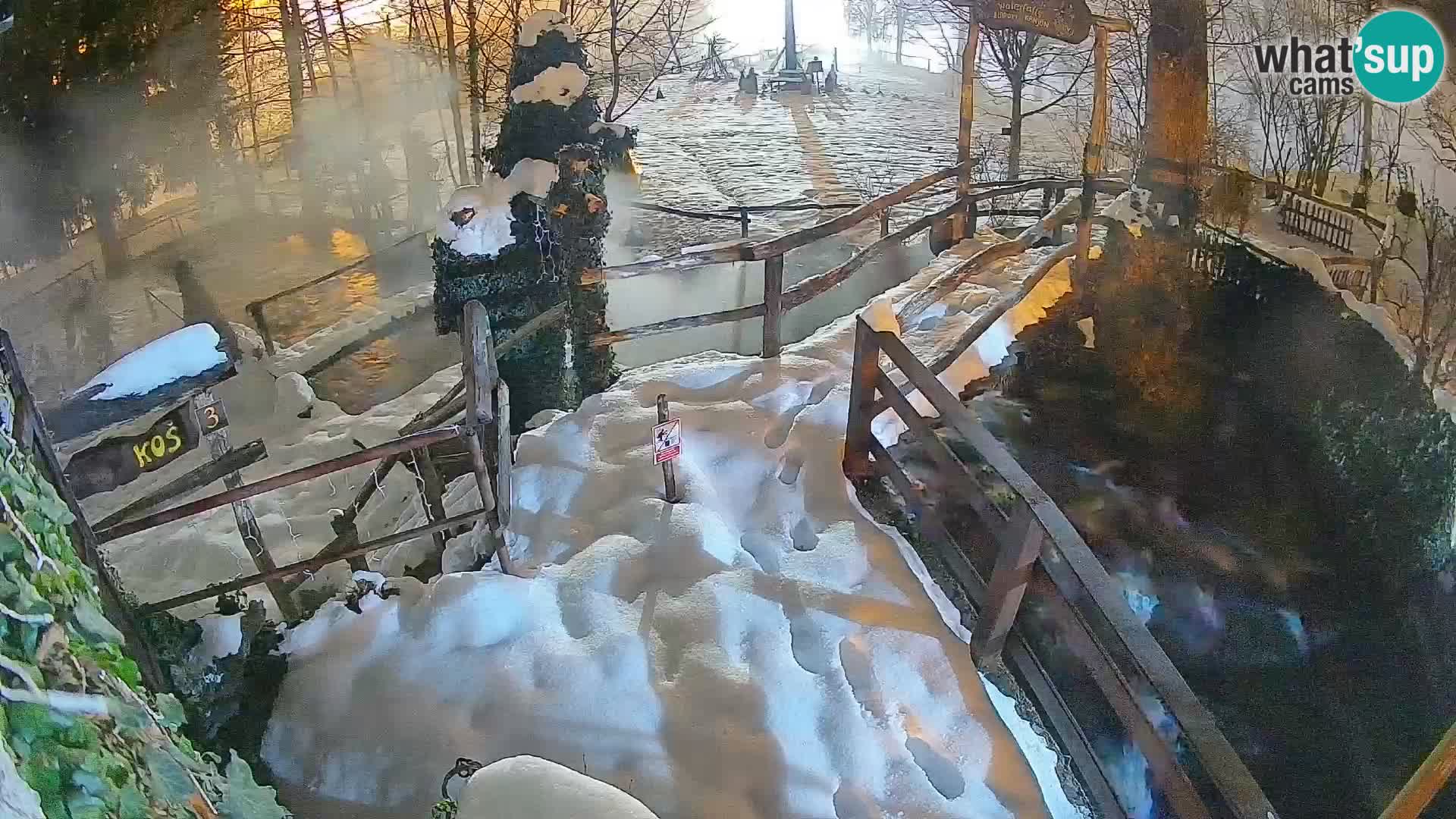 lagos en el río Slunjčica en Rastoke