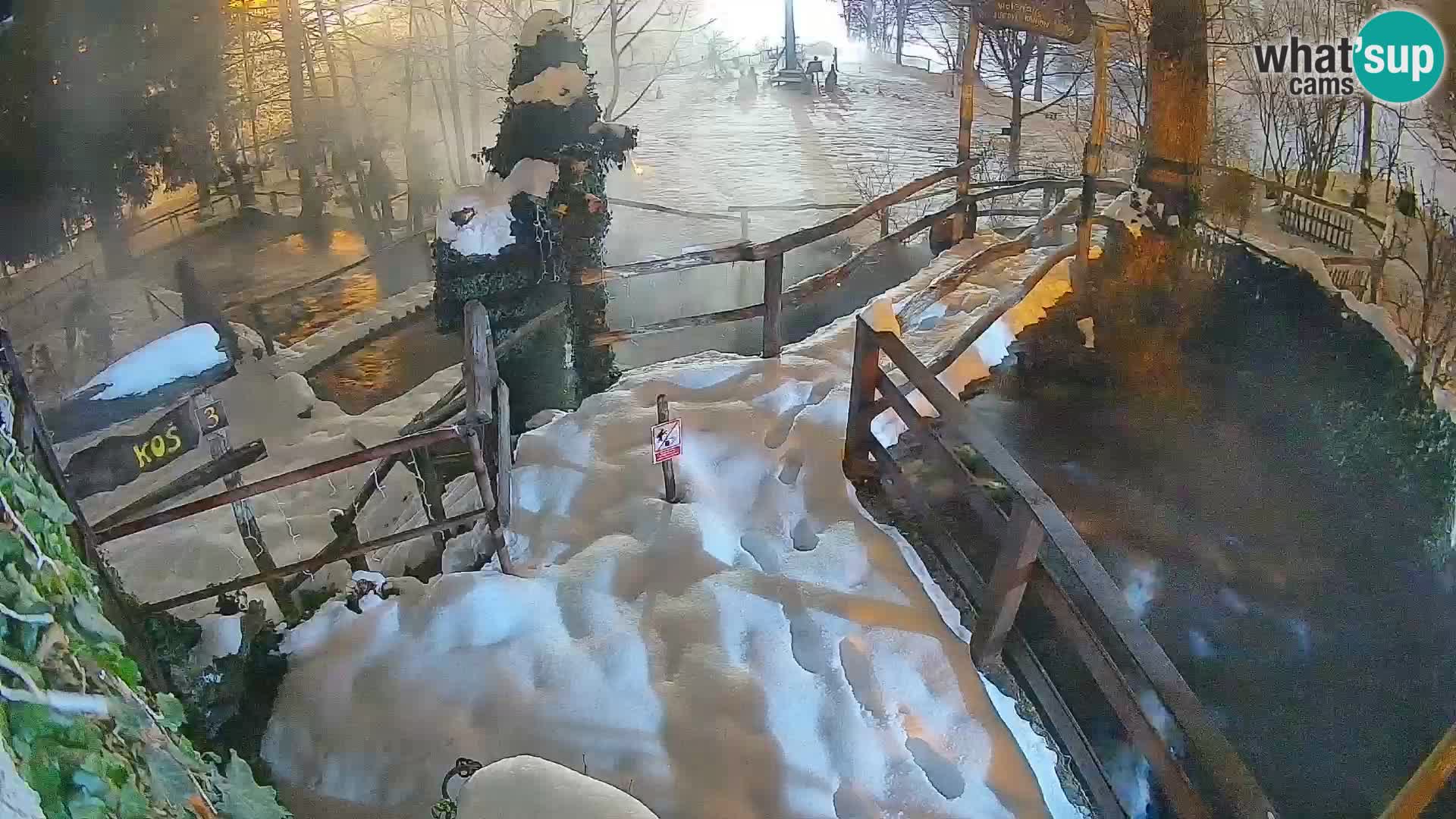 lagos en el río Slunjčica en Rastoke