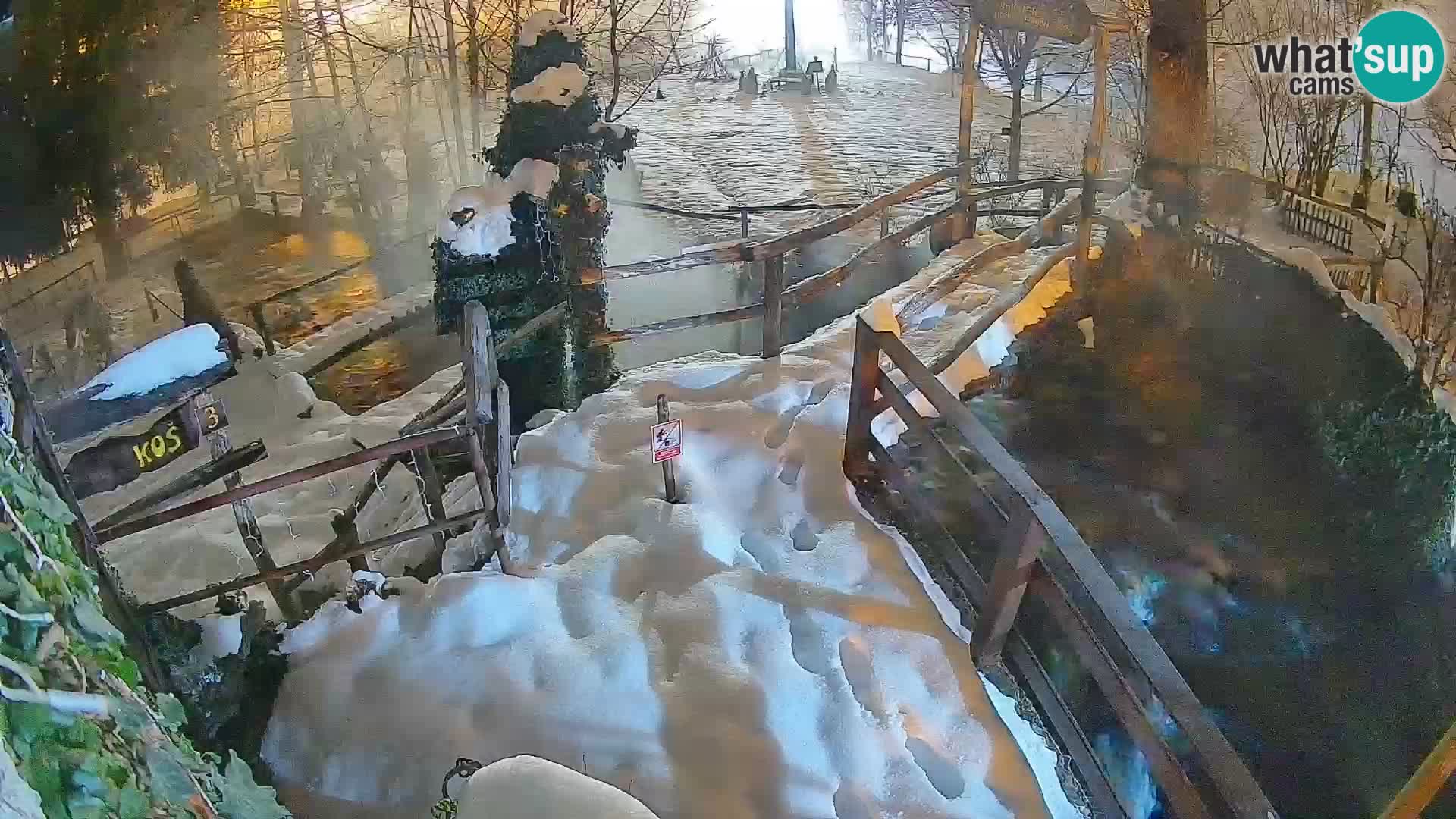 Seen auf dem Fluss Slunjčica in Rastoke