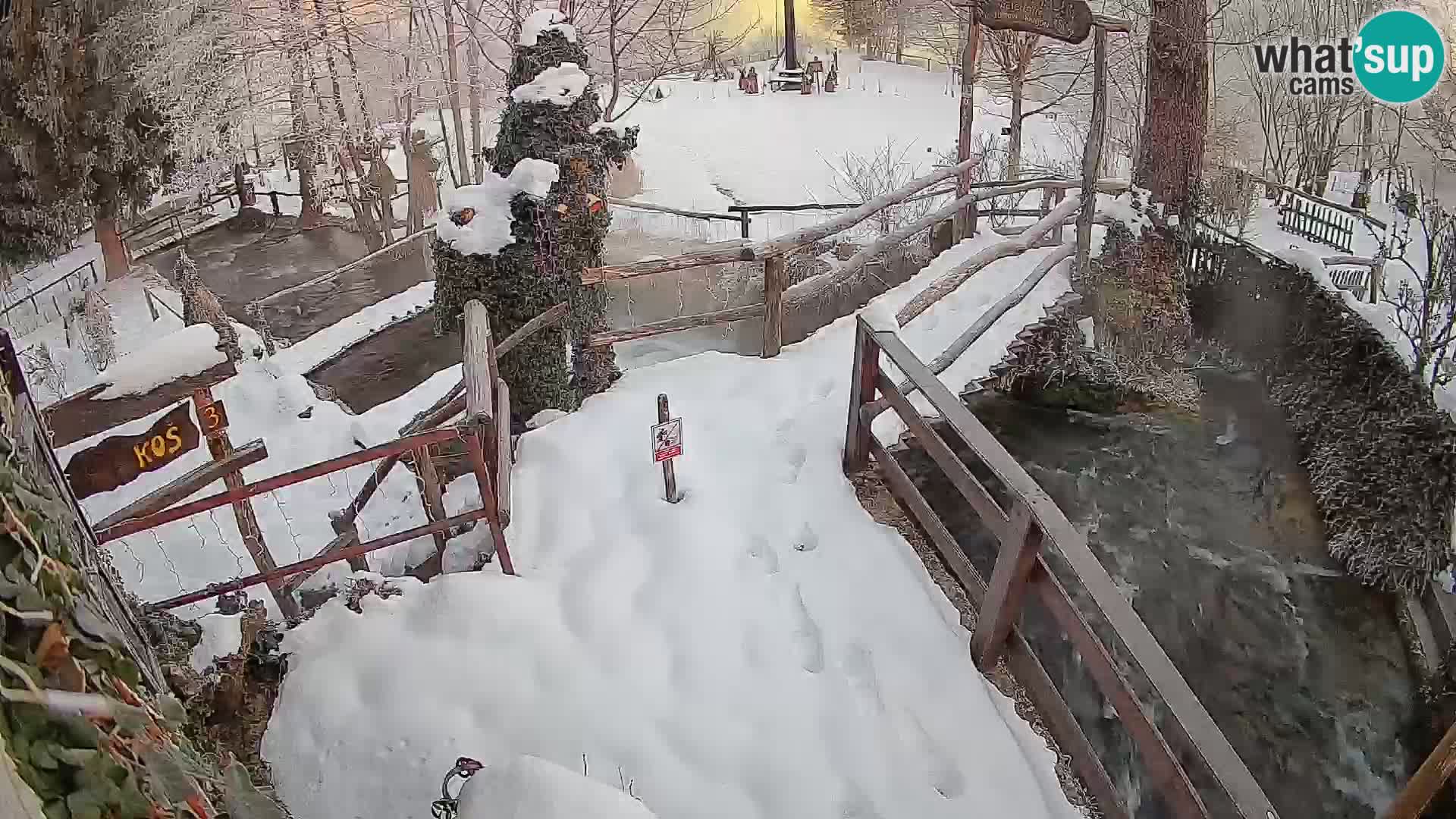 lagos en el río Slunjčica en Rastoke