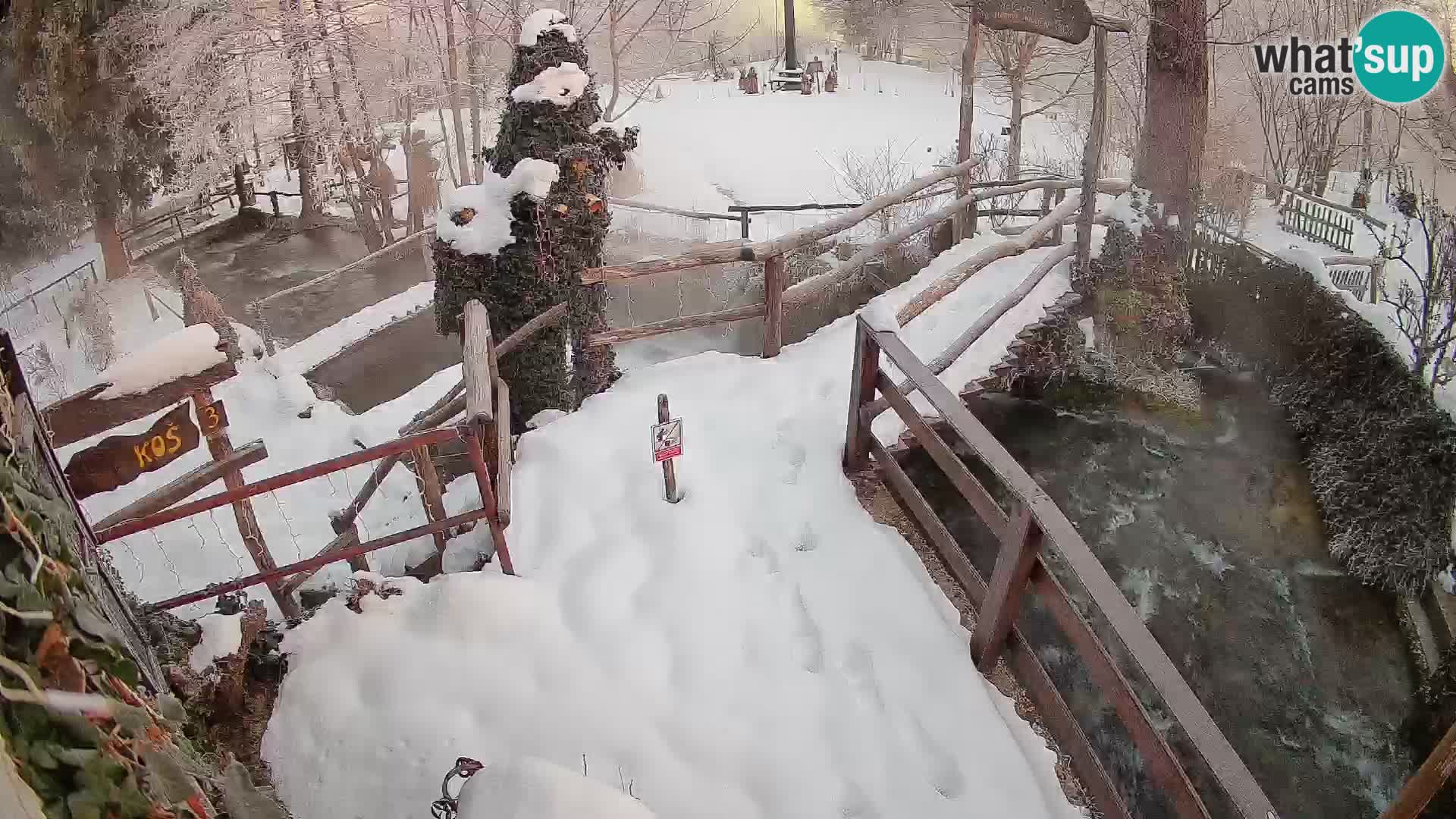 Seen auf dem Fluss Slunjčica in Rastoke