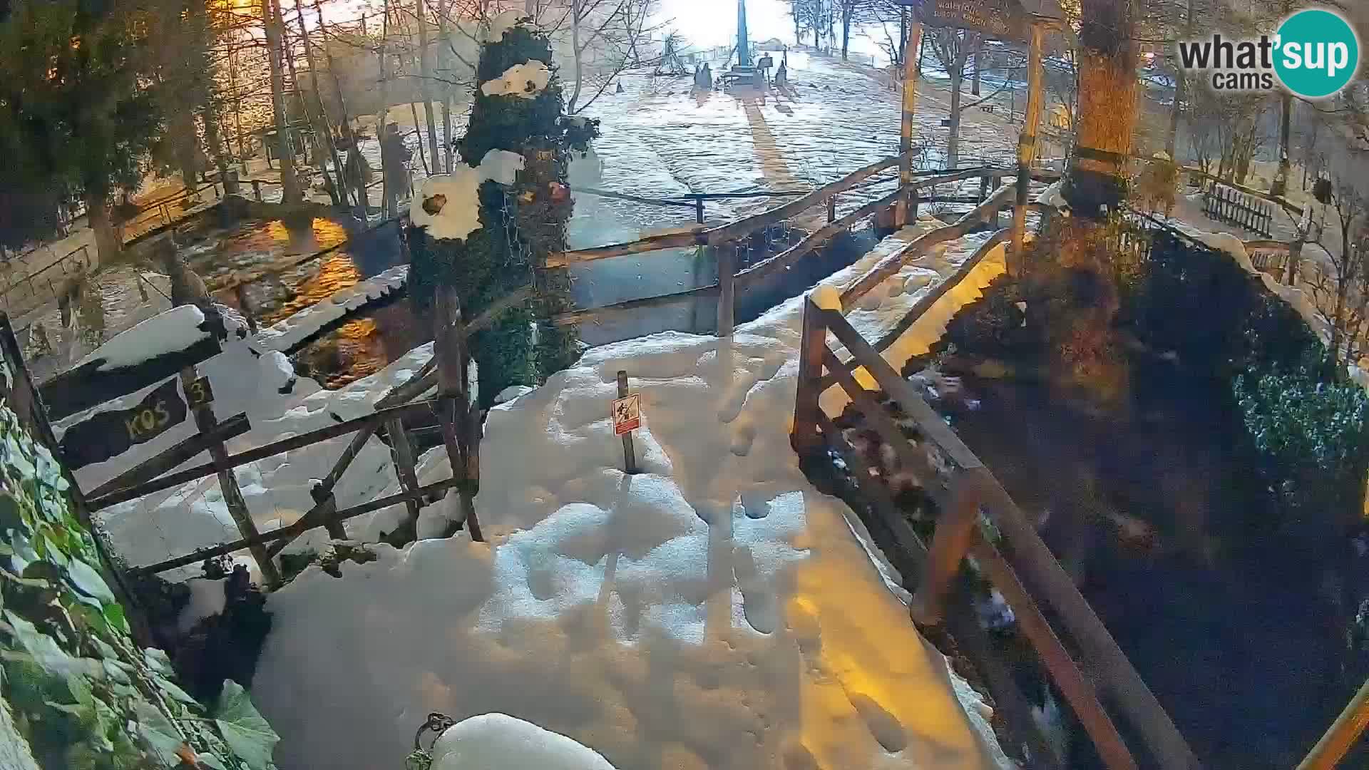 lagos en el río Slunjčica en Rastoke