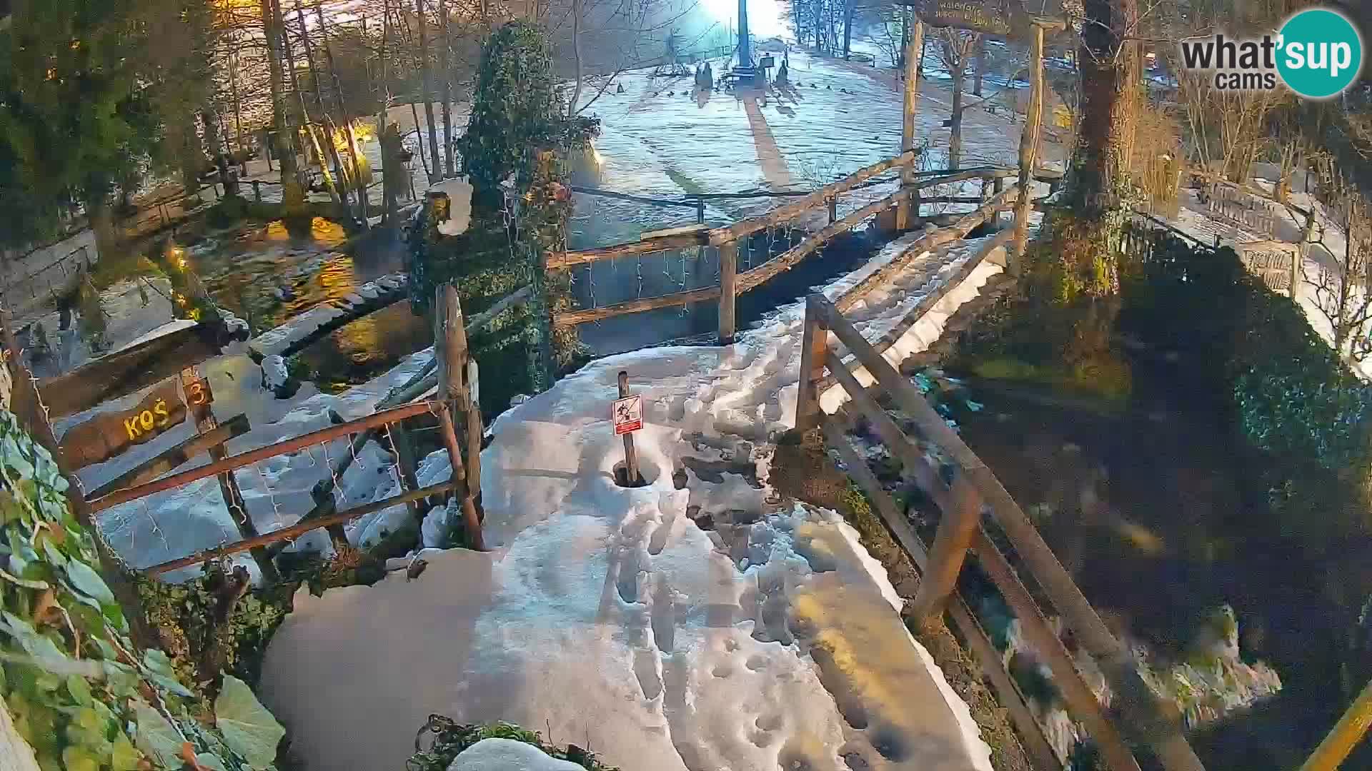 Seen auf dem Fluss Slunjčica in Rastoke